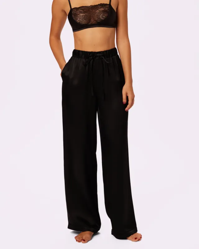 Dream Wide Leg Pants | Luxe Satin (Eightball) sold by Parade