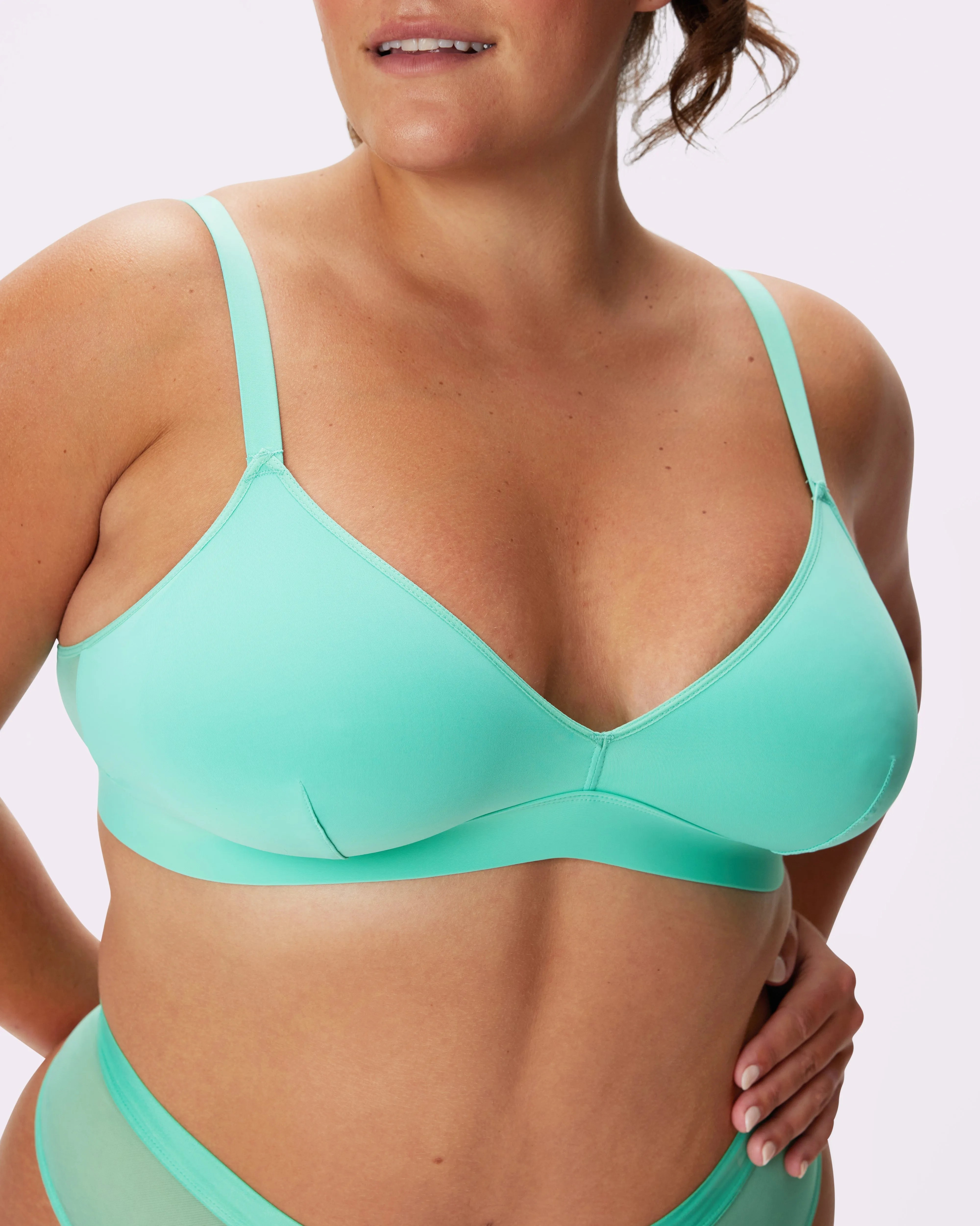 Re:Play Triangle Bralette | Ultra-Soft Re:Play | Archive (Gemstone) sold by Parade