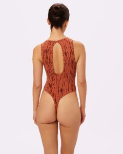 Cut-Out Comfort Bodysuit | New:Cotton | Archive (Rocky Road) sold by Parade