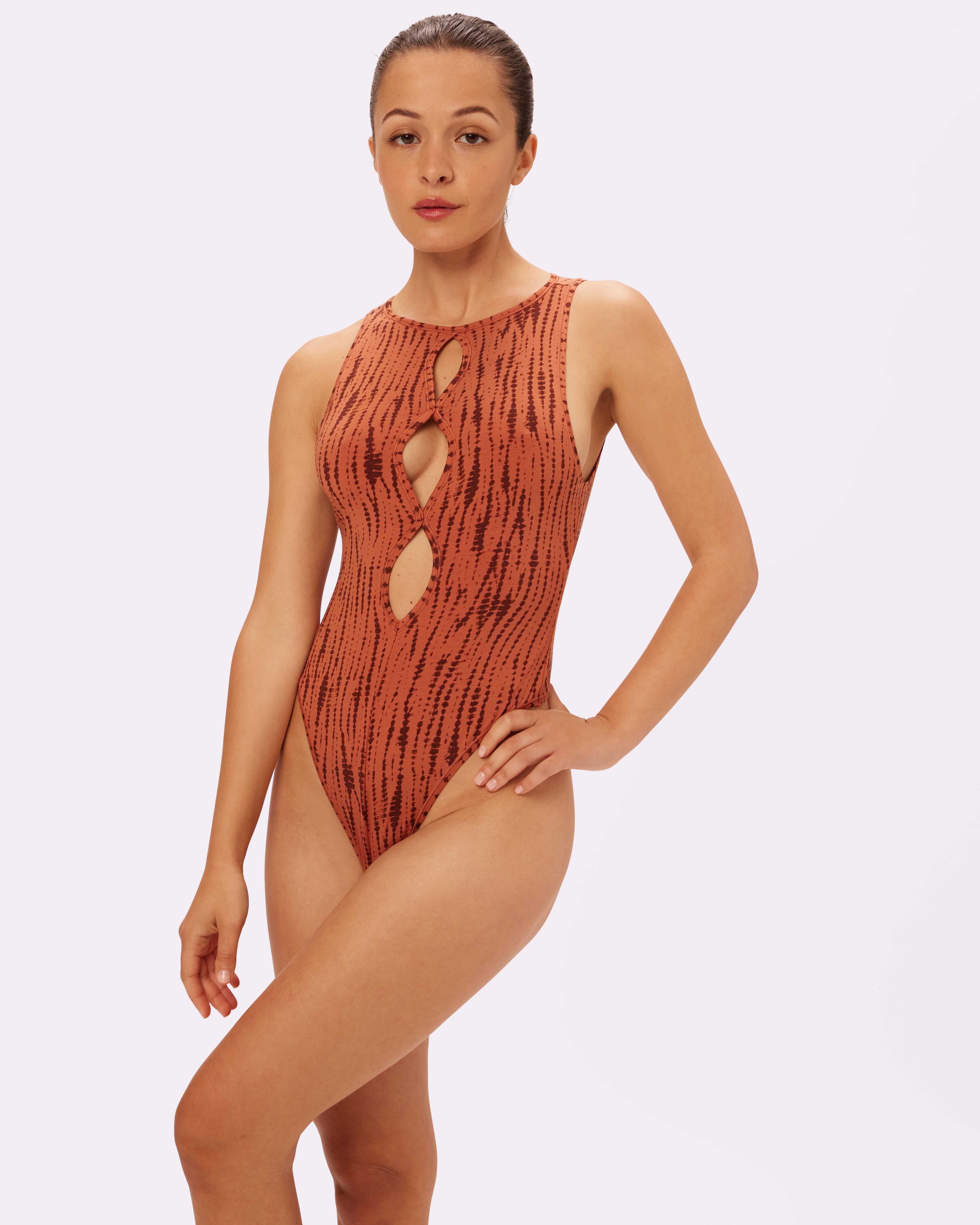 Cut-Out Comfort Bodysuit | New:Cotton | Archive (Rocky Road) sold by Parade product image thumbnail 4