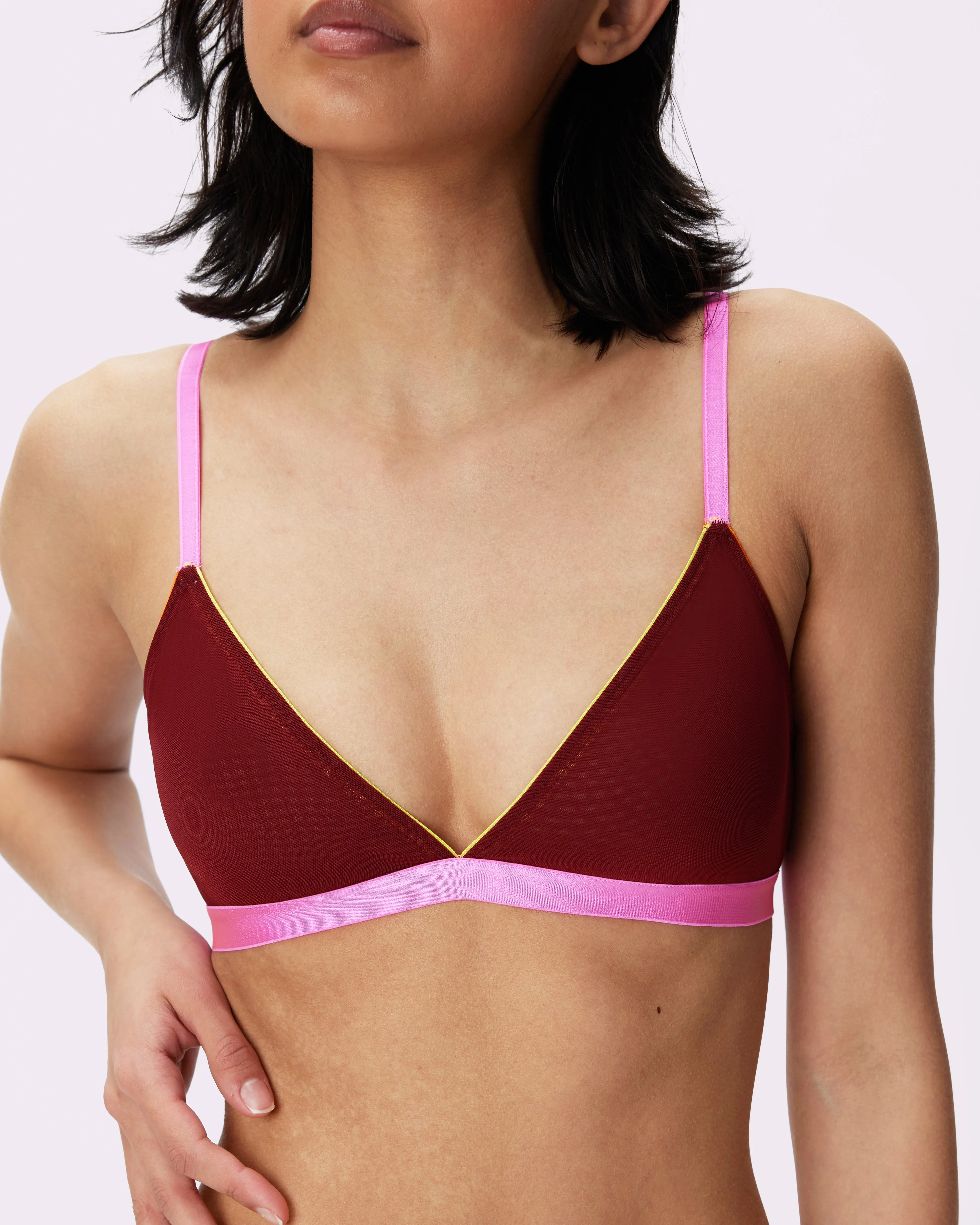 Triangle Bralette | Silky Mesh | Archive (Shockwave) sold by Parade product image thumbnail 3