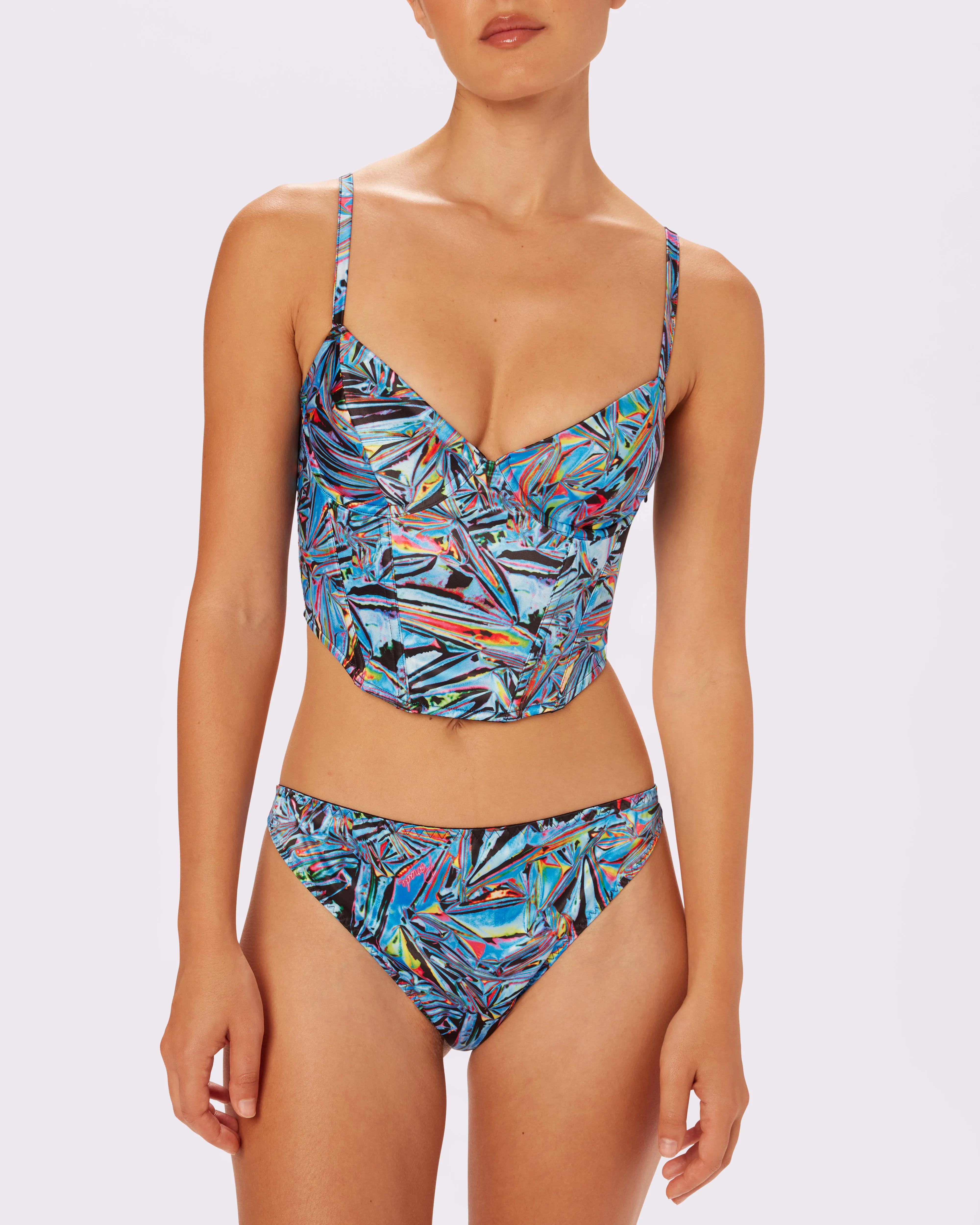 Afterglow Lace-up Corset | Glow Satin | Archive (Party Favor) sold by Parade product image thumbnail 4