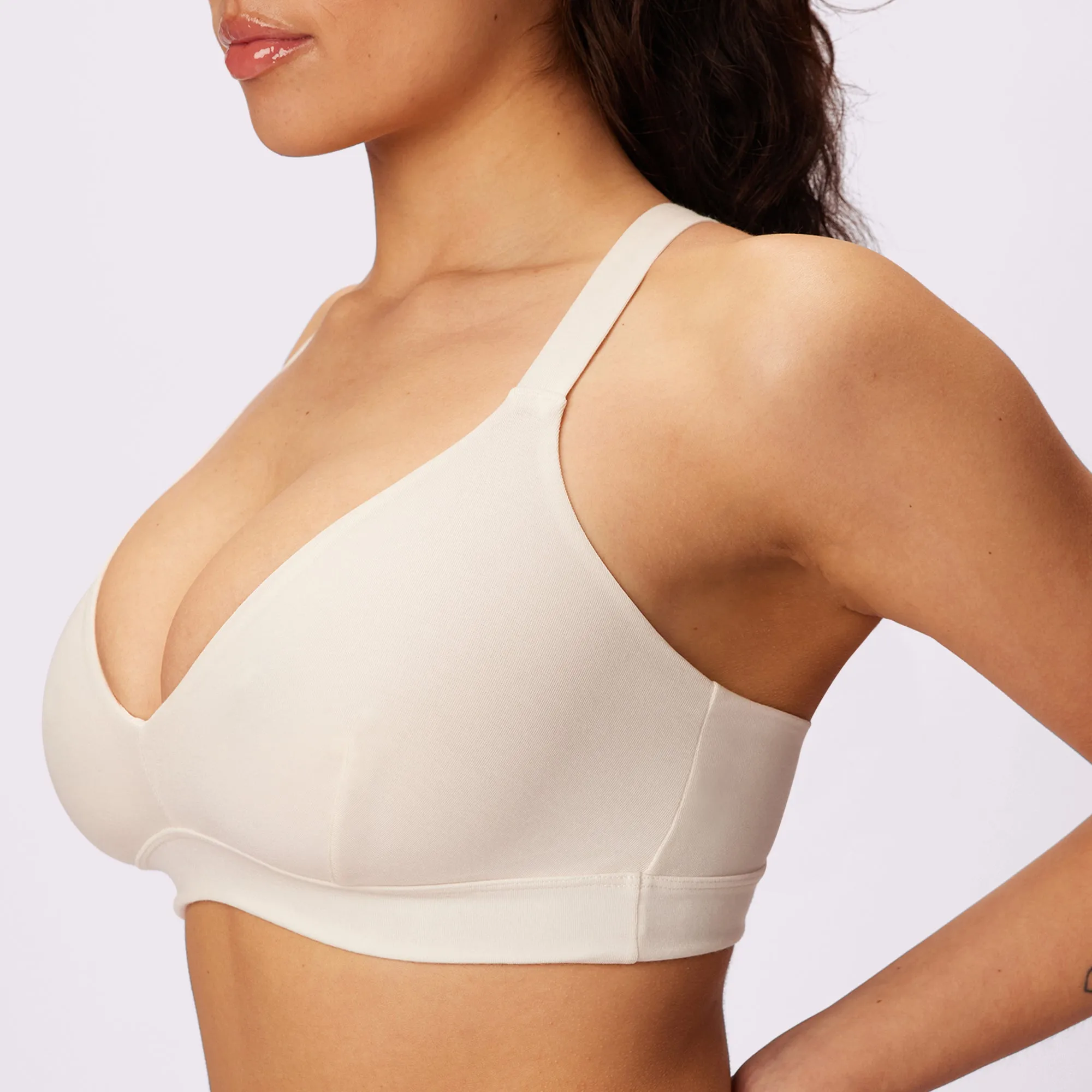 Cloud Strappy Bralette | SuperSoft (Cloud) sold by Parade product image thumbnail 3