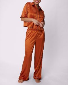 Dream Wide Leg Pants | Luxe Satin | Archive (Retro) sold by Parade