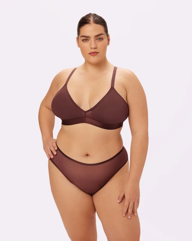 Triangle Bralette | Silky Mesh | Archive (Pony) sold by Parade