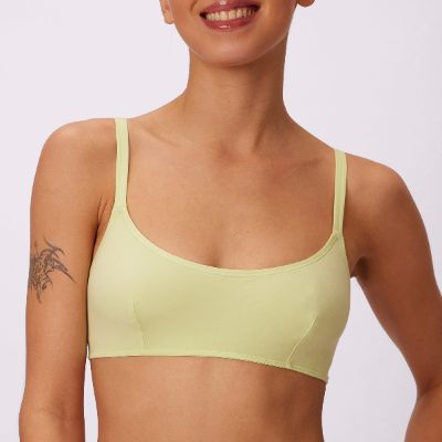 3+ Vintage Soft Scoop Bralette | New:Cotton | Archive (Lime Fizz) sold by Parade