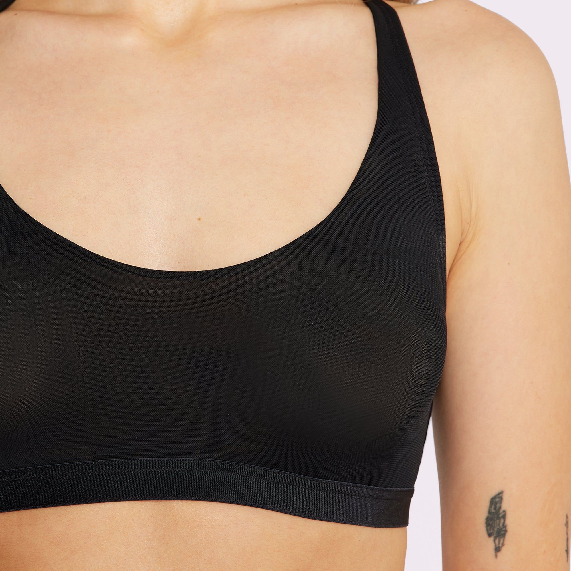 Racerback Scoop Bralette | Silky Mesh (Eightball) sold by Parade product image thumbnail 4