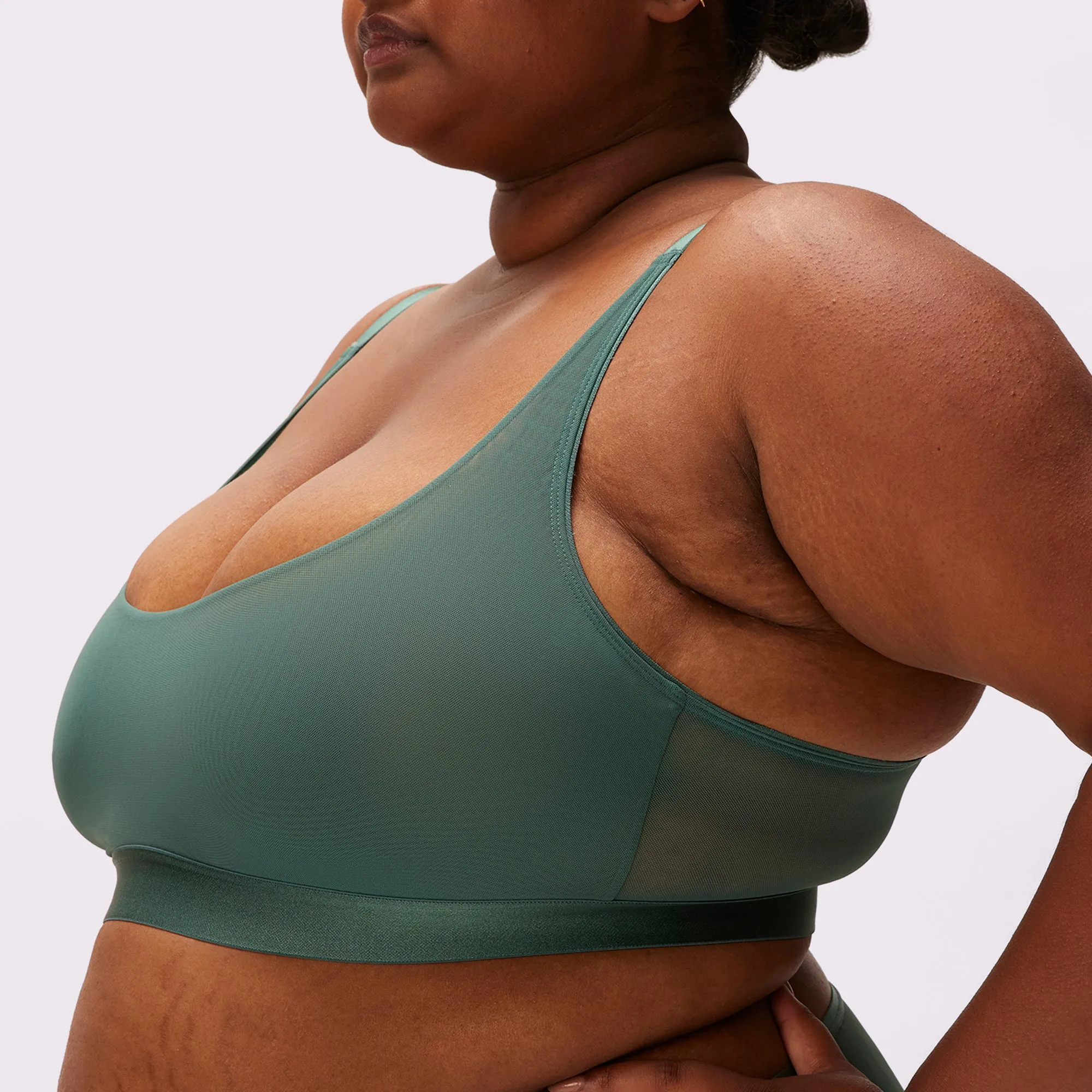 Luxe Mesh Scoop Bralette | Silky Mesh | Archive (Sweet Pea) sold by Parade product image thumbnail 5