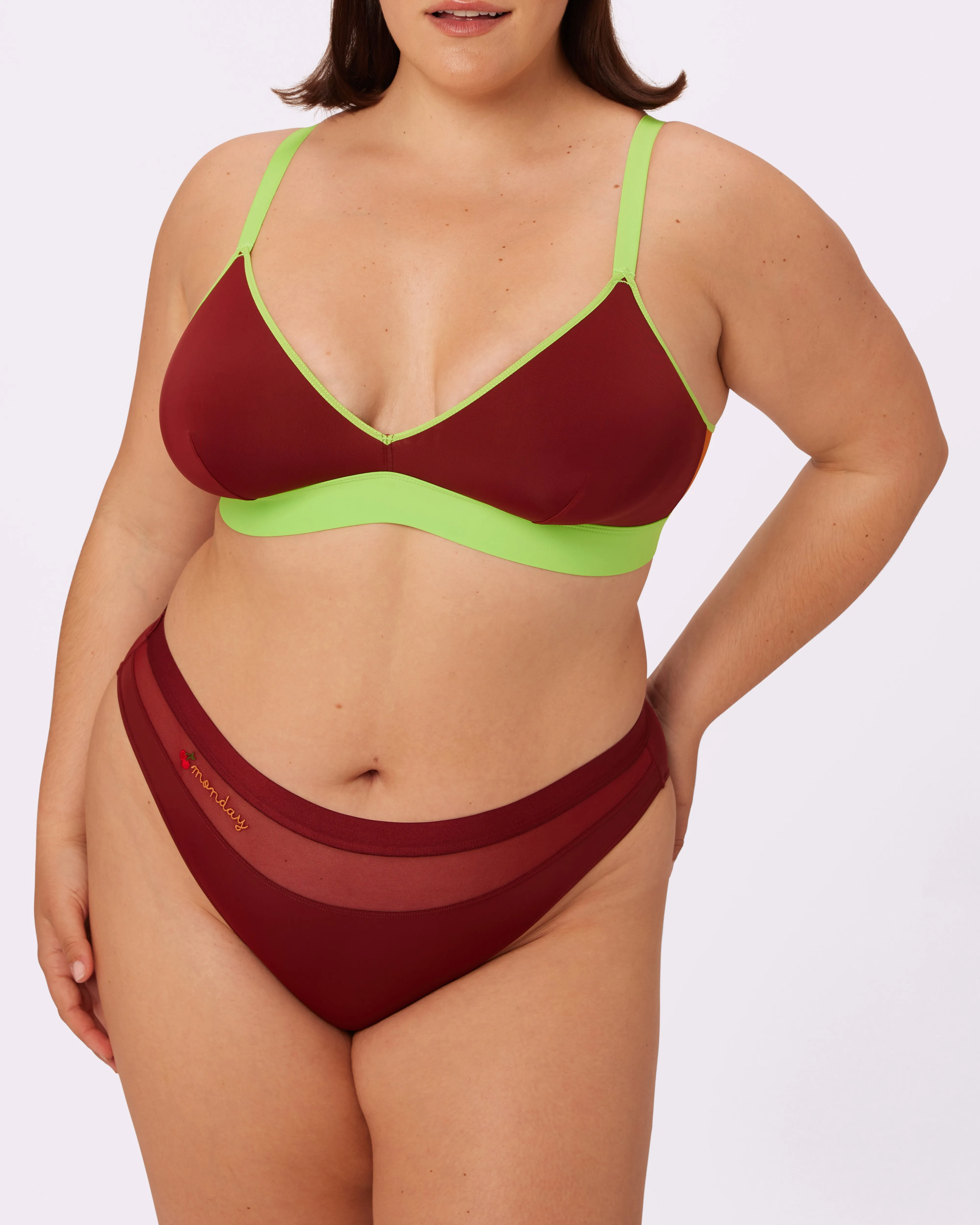 Re:Play Triangle Bralette | Ultra-Soft Re:Play | Archive (Mint Choco Chip) sold by Parade