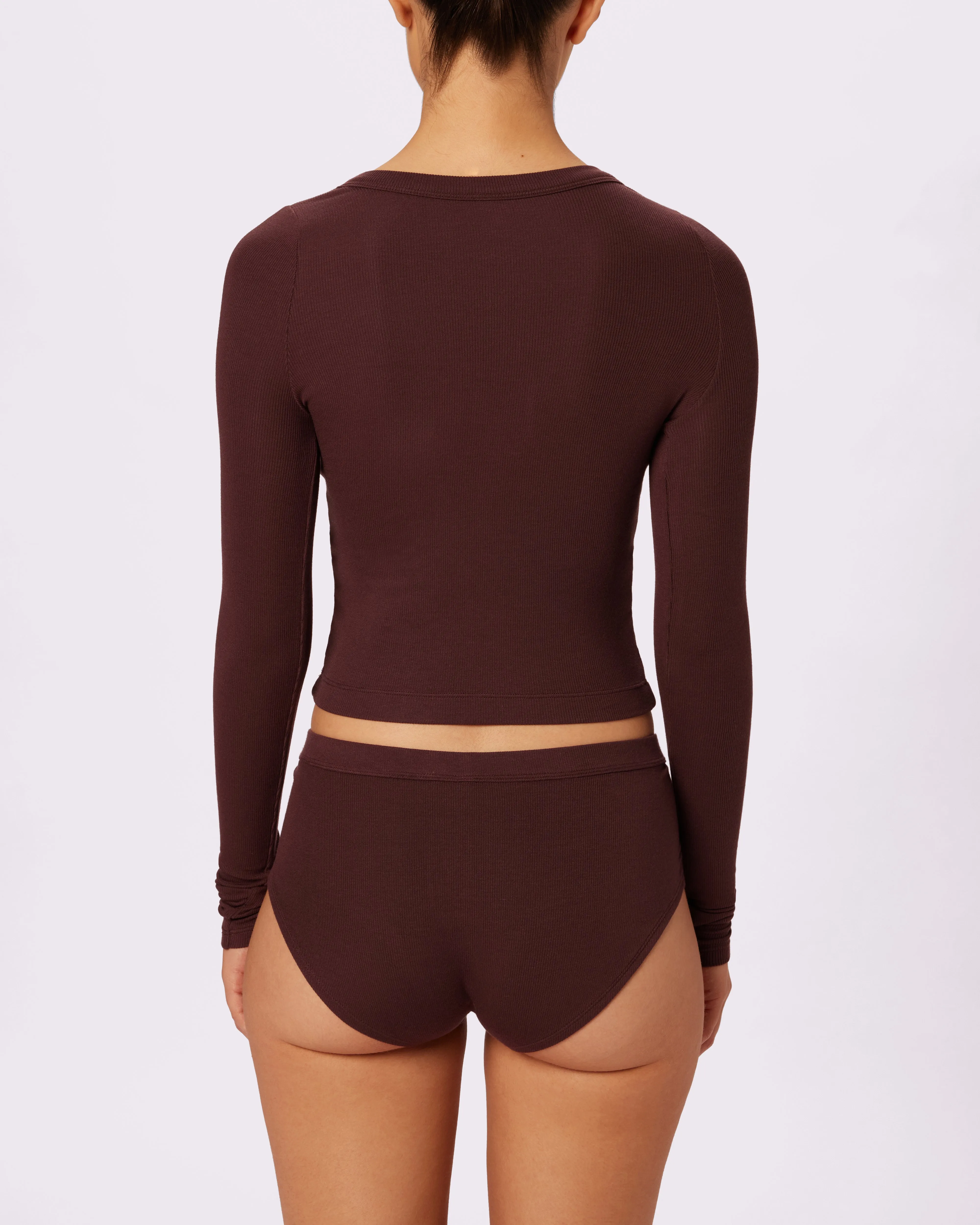 Lush Crop Cardi | Lush Rib (Pony) sold by Parade product image thumbnail 5