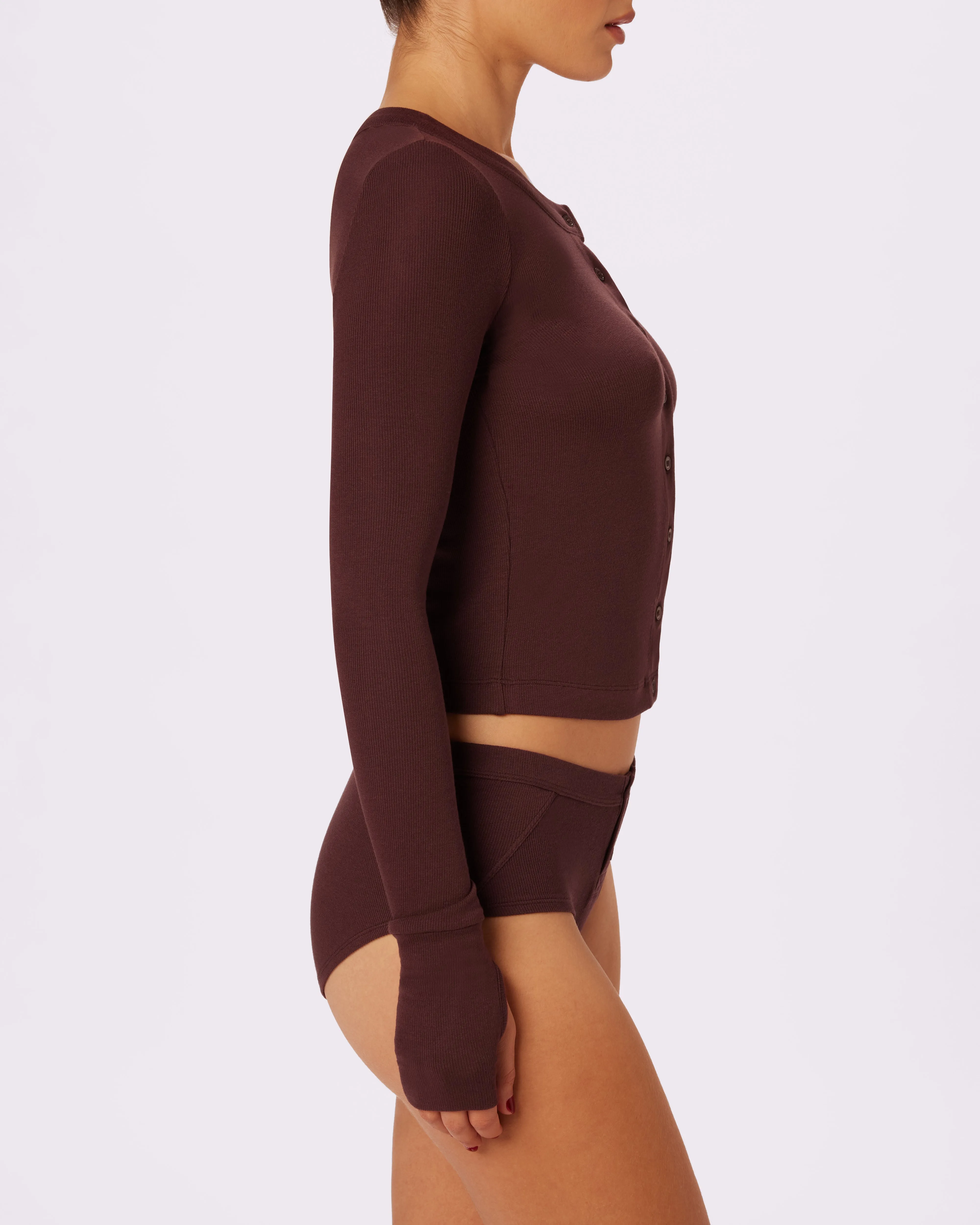 Lush Crop Cardi | Lush Rib (Pony) sold by Parade product image thumbnail 4