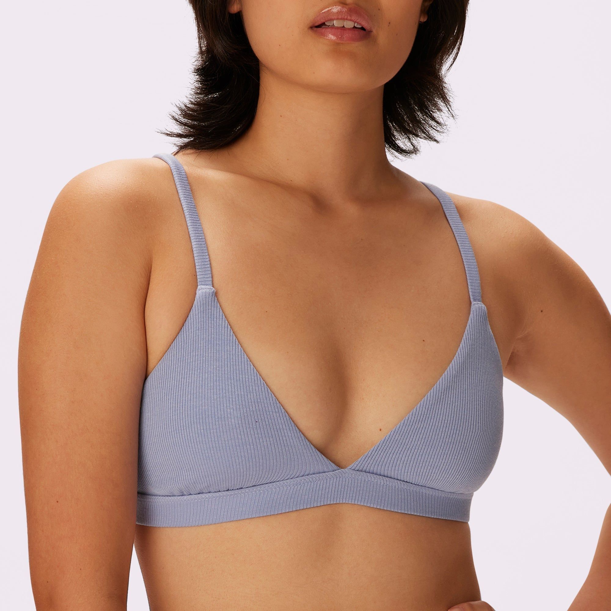 Lush Strappy Triangle Bralette | Lush Rib | Archive (Skydive) sold by Parade