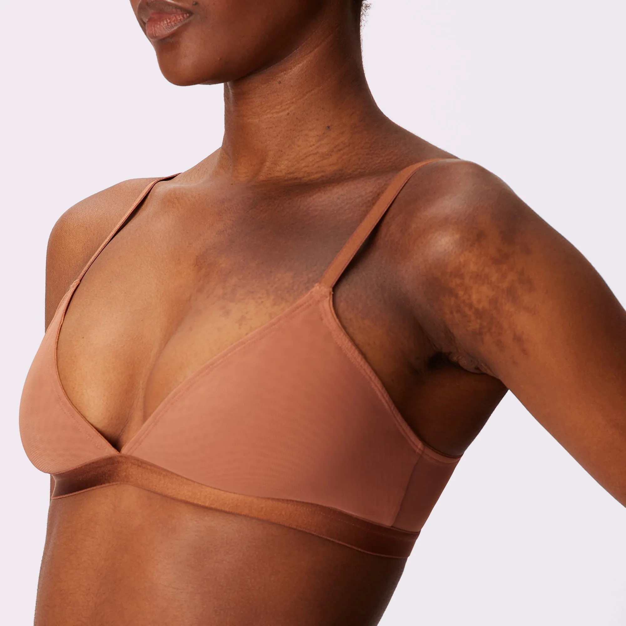 Triangle Bralette | Silky Mesh | Archive (Jasper) sold by Parade
