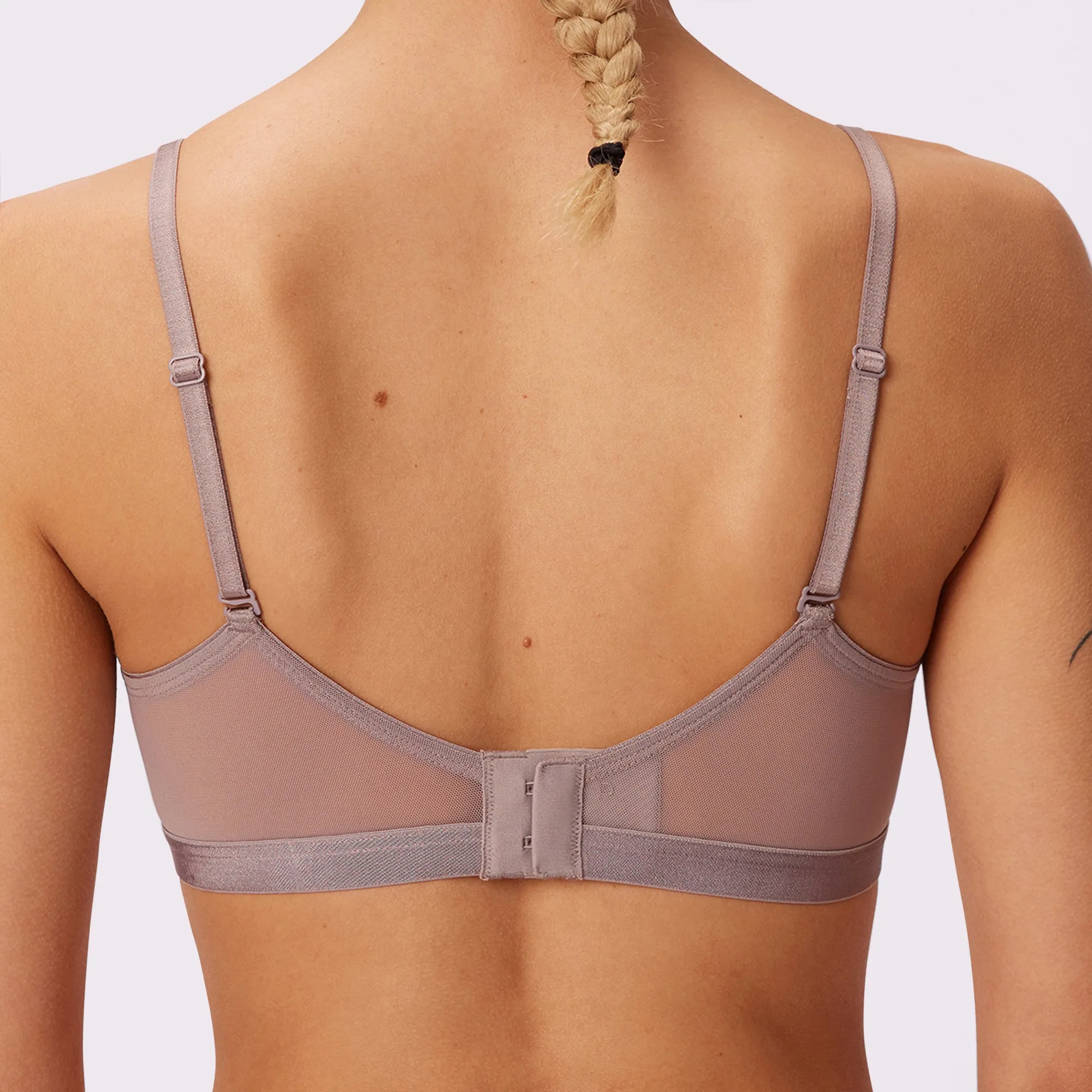 Luxe Mesh Scoop Bralette | Silky Mesh | Archive (Sandcastle) sold by Parade product image thumbnail 2