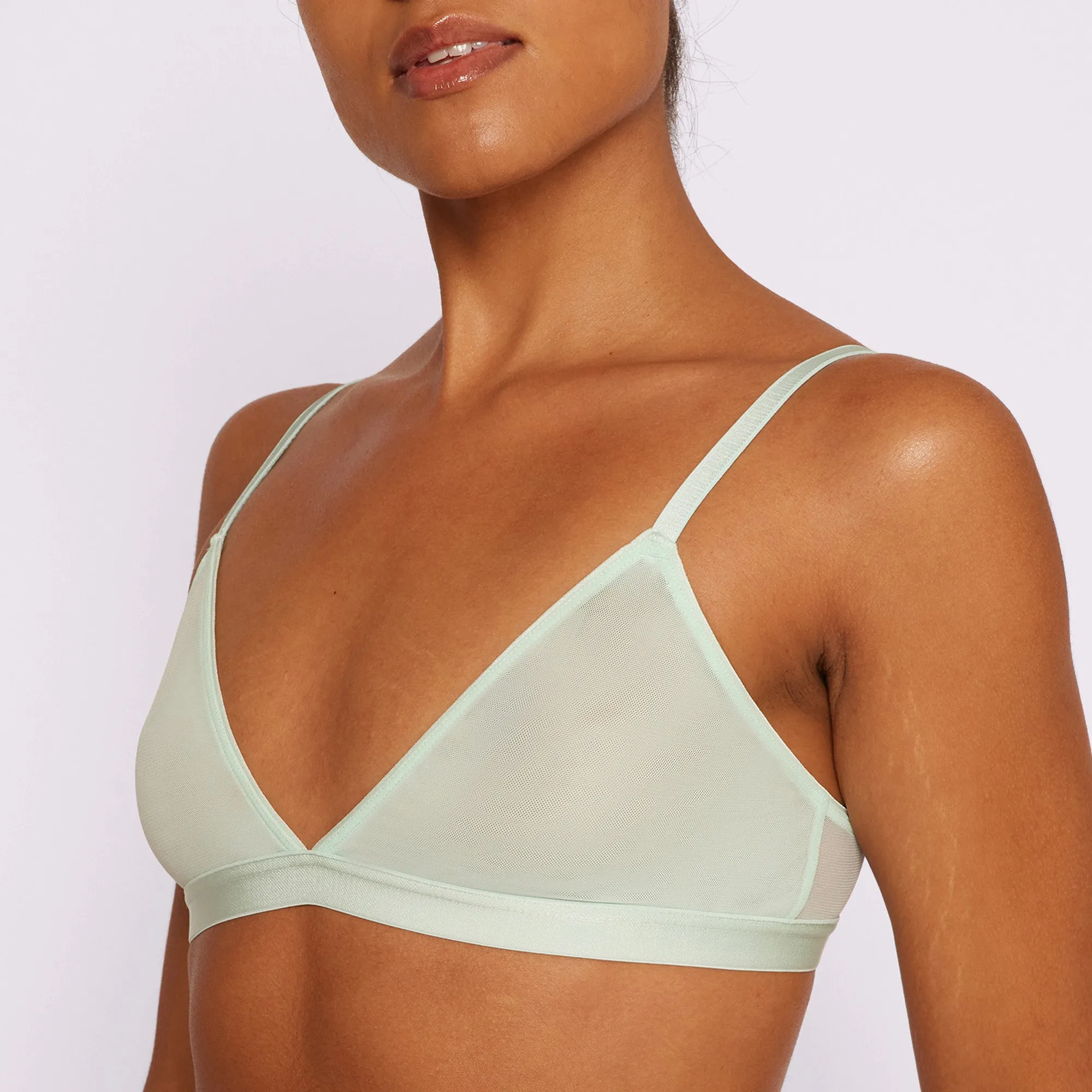 Triangle Bralette | Silky Mesh | Archive (Fizz) sold by Parade product image thumbnail 4