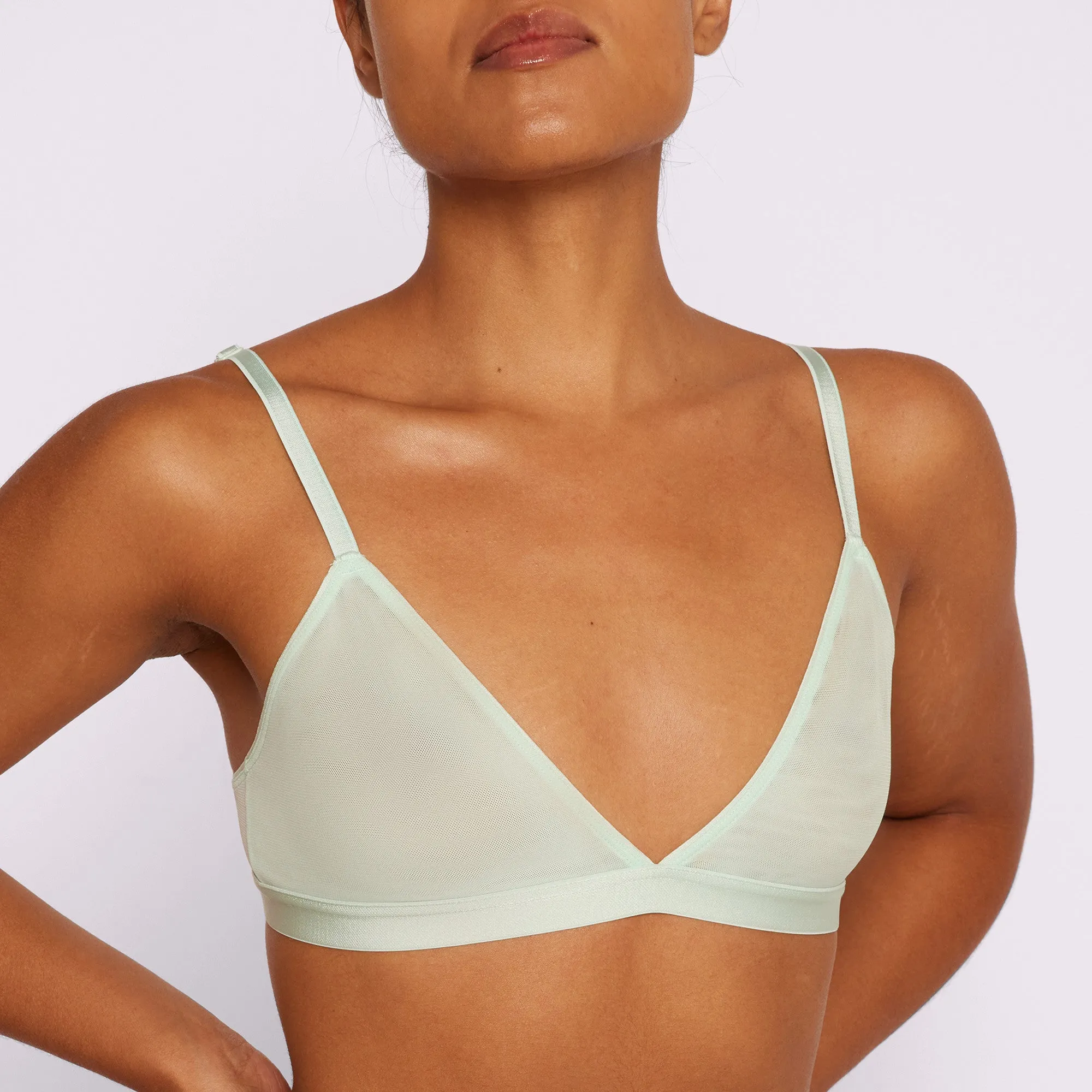Triangle Bralette | Silky Mesh | Archive (Fizz) sold by Parade product image thumbnail 2