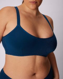 Vintage Soft Scoop Bralette | New:Cotton (Poseidon) sold by Parade