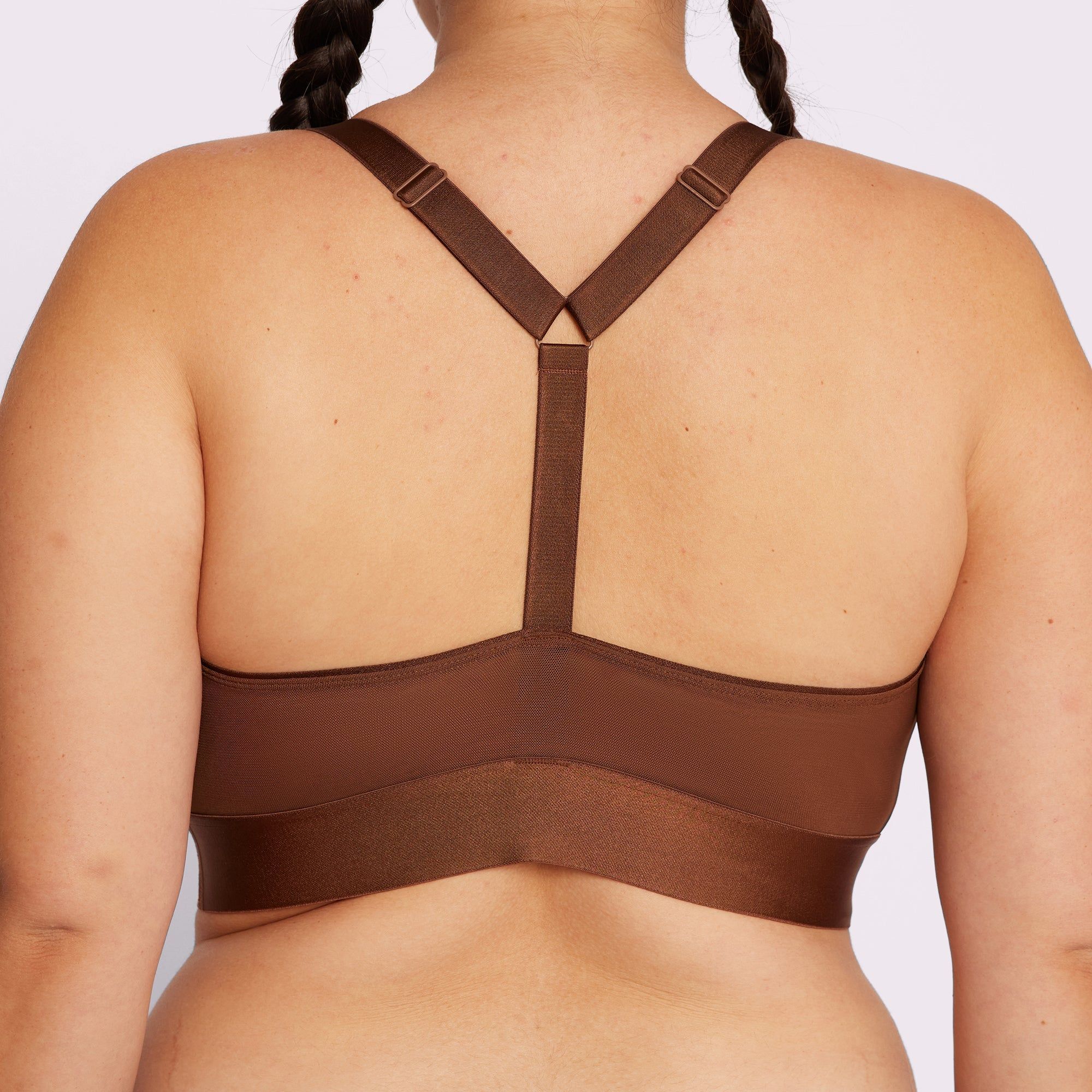 Racerback Scoop Bralette | Silky Mesh | Archive (Fudge) sold by Parade product image thumbnail 4
