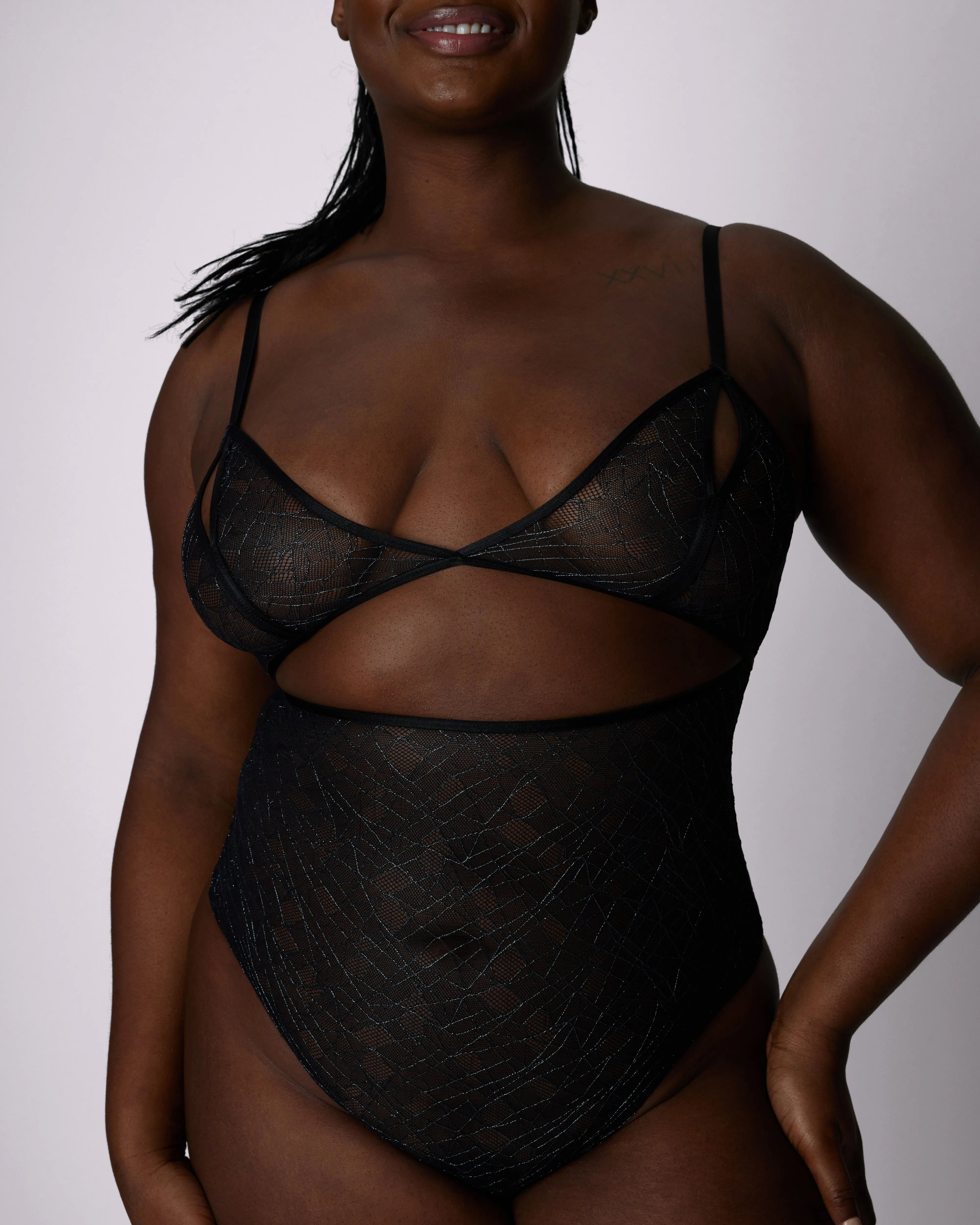 Just a Peek Lace Bodysuit | Silky Lace | Archive (Eightball) sold by Parade product image thumbnail 2