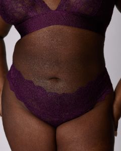 3XL Perfect Lace High Rise Thong | Soft Lace | Archive (Violette) sold by Parade