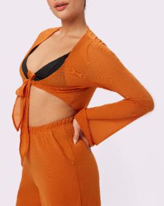 Breeze Tie Top | Silky Mesh | Archive (Golden Hour) sold by Parade