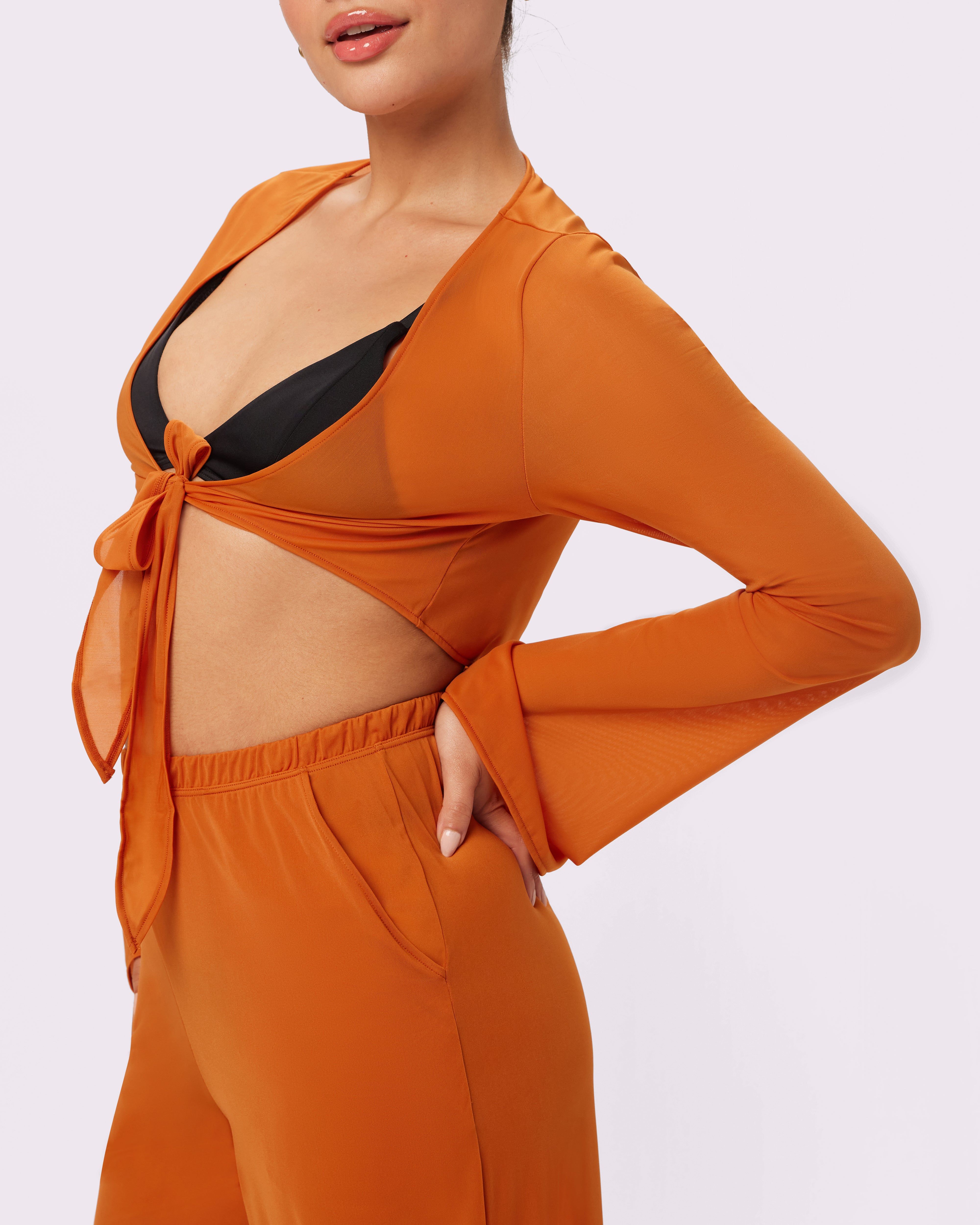 Breeze Tie Top | Silky Mesh | Archive (Golden Hour) sold by Parade product image thumbnail 2