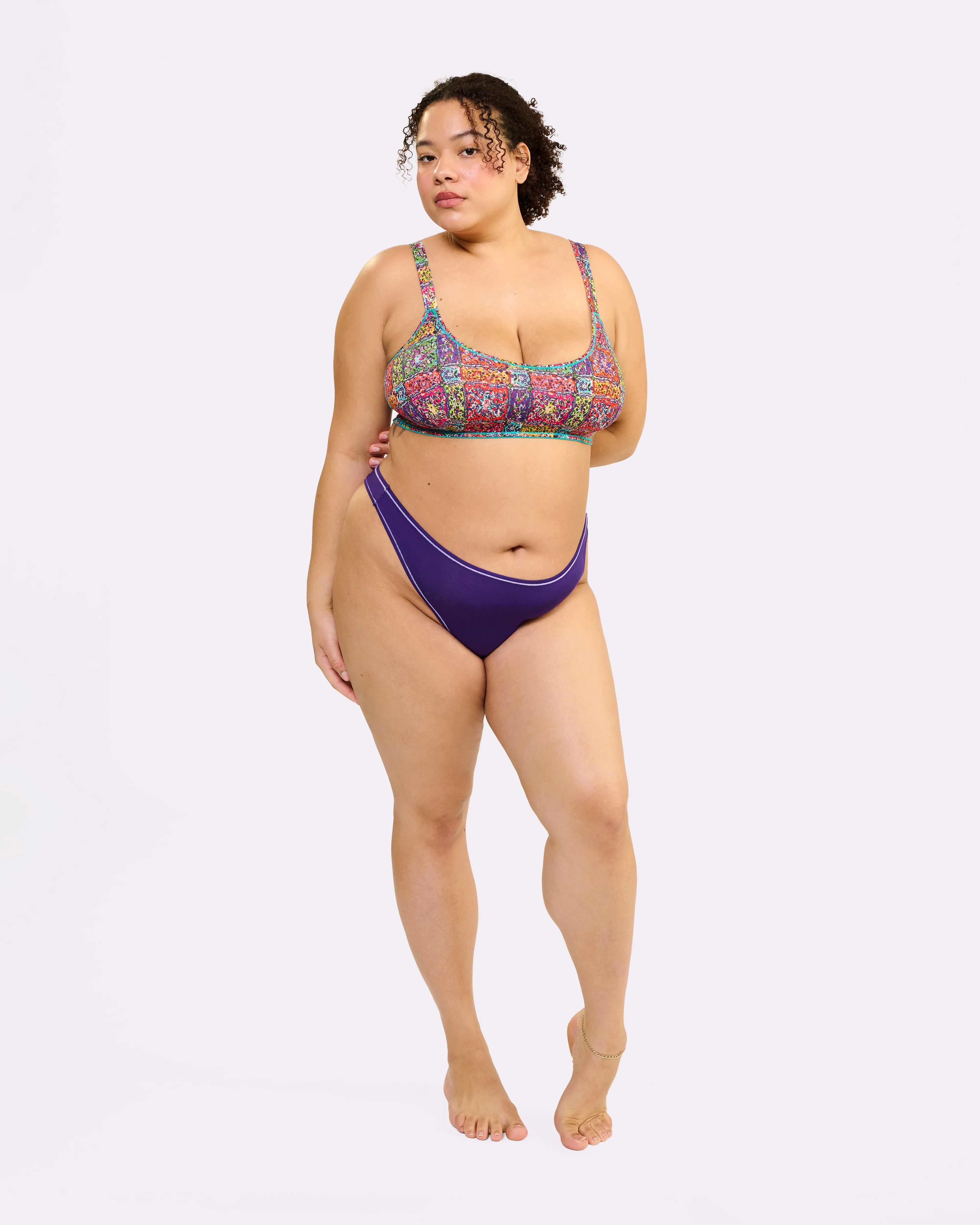 Ultra-Flattering High Rise Thong | New:Cotton (Royal) sold by Parade product image thumbnail 4