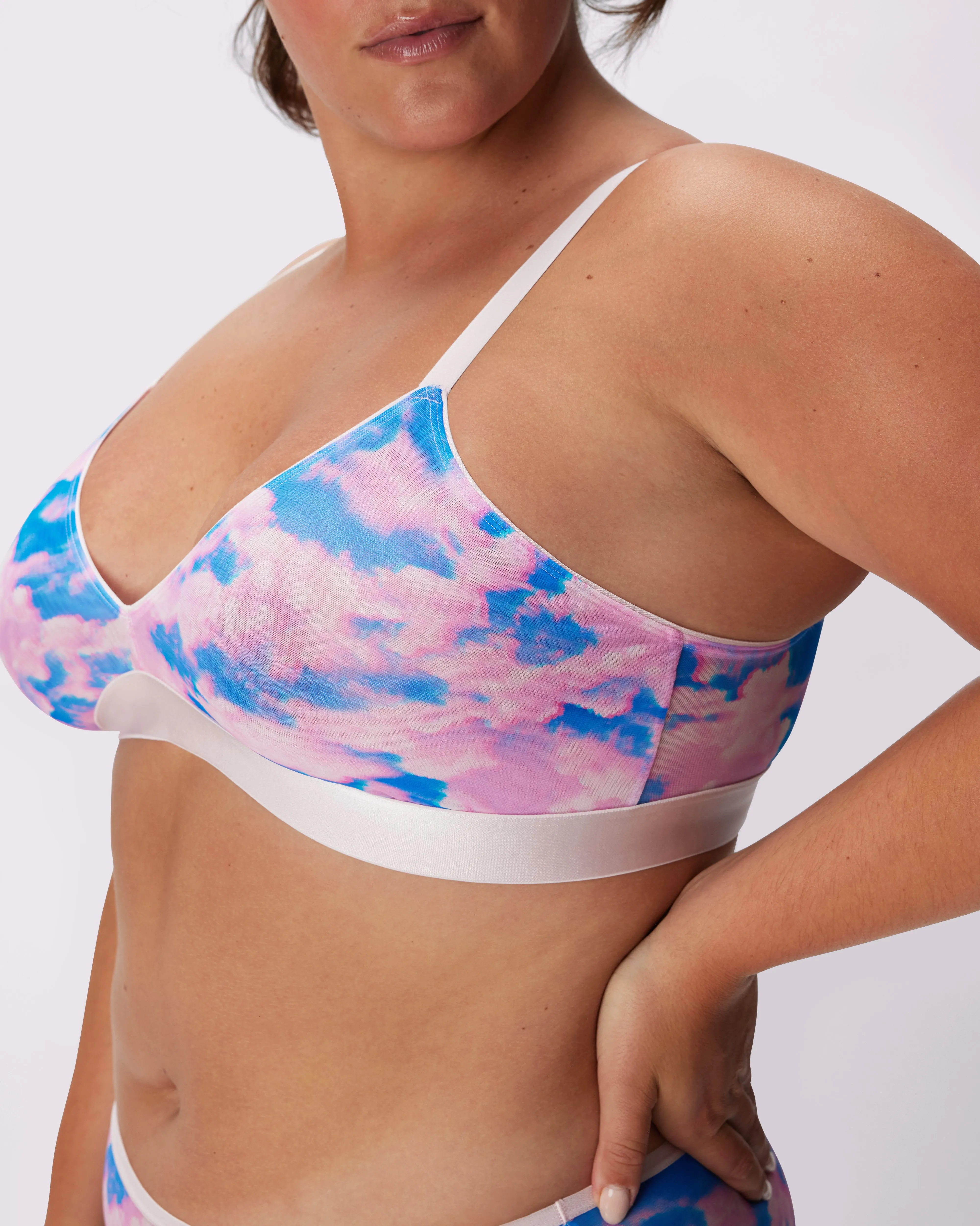 Triangle Bralette | Silky Mesh | Archive (Cloud Nine) sold by Parade product image thumbnail 3