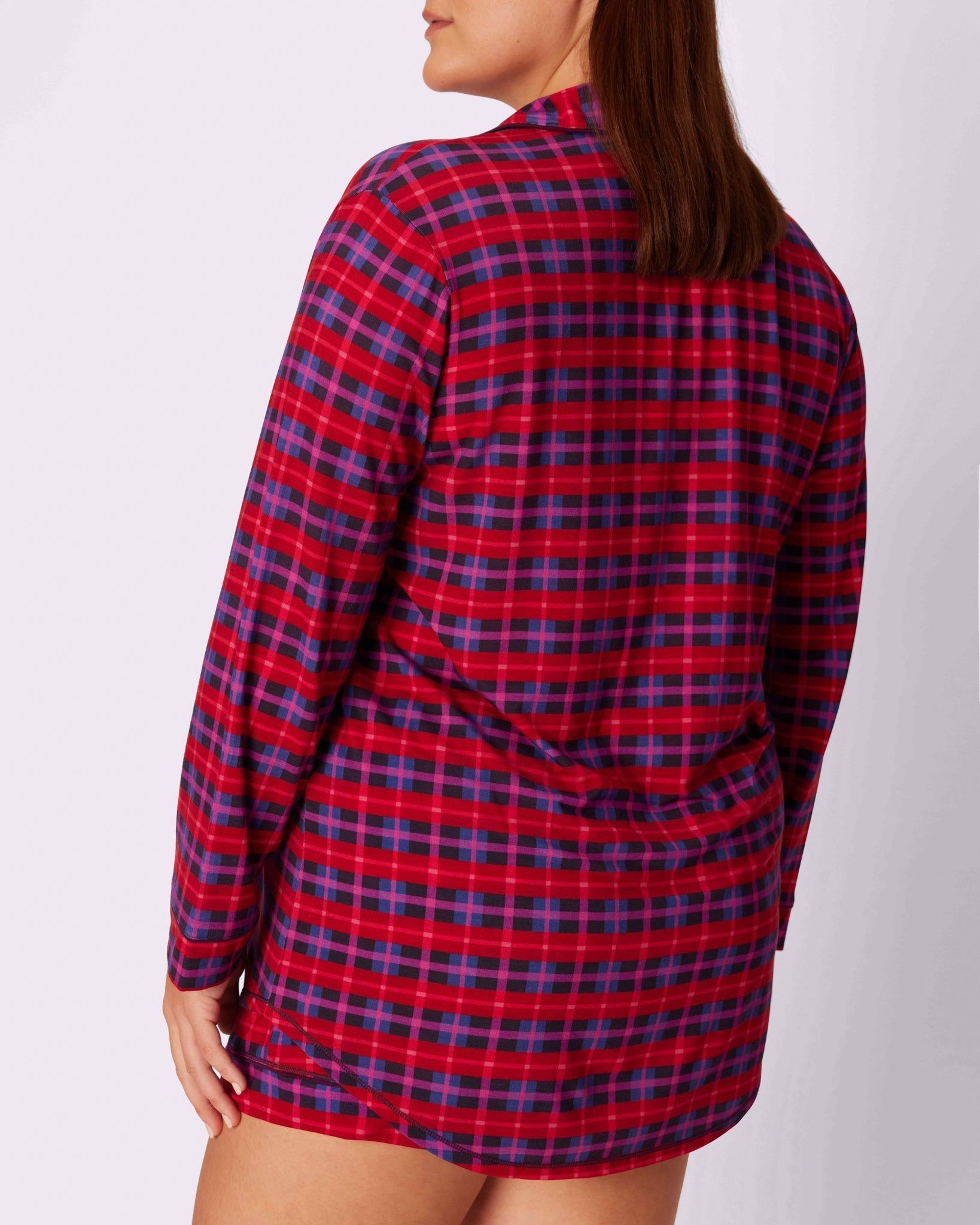 XS Cloud Longsleeve Button Up | SuperSoft | Archive (Crushed Berry Plaid) sold by Parade product image thumbnail 4