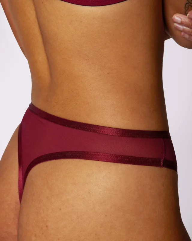 High Cut Thong | Silky Mesh | Archive (Twilight) sold by Parade