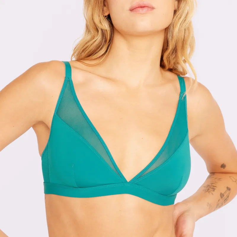 Mesh Dream Glow Bra - Black | Parallel