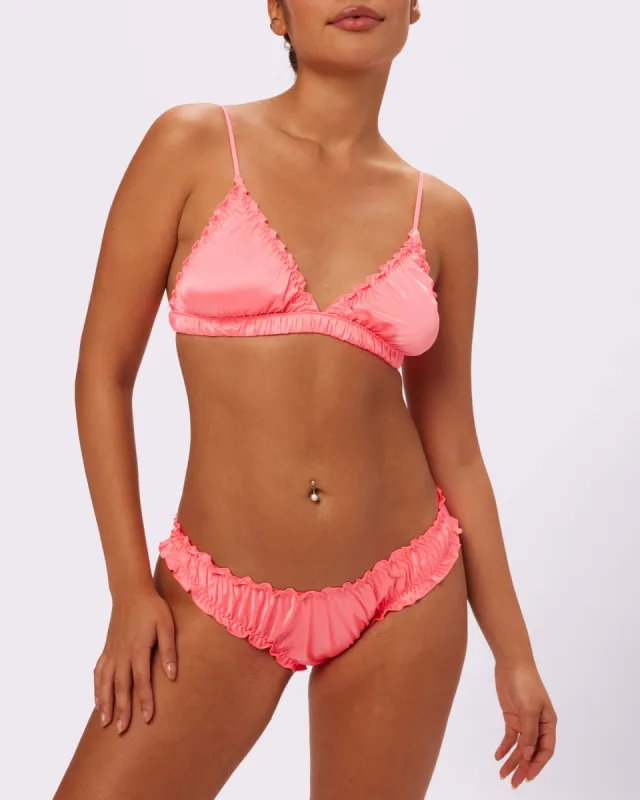 Radiant Flutter Triangle Bralette | Glow Satin | Archive (Dreamhouse) sold by Parade