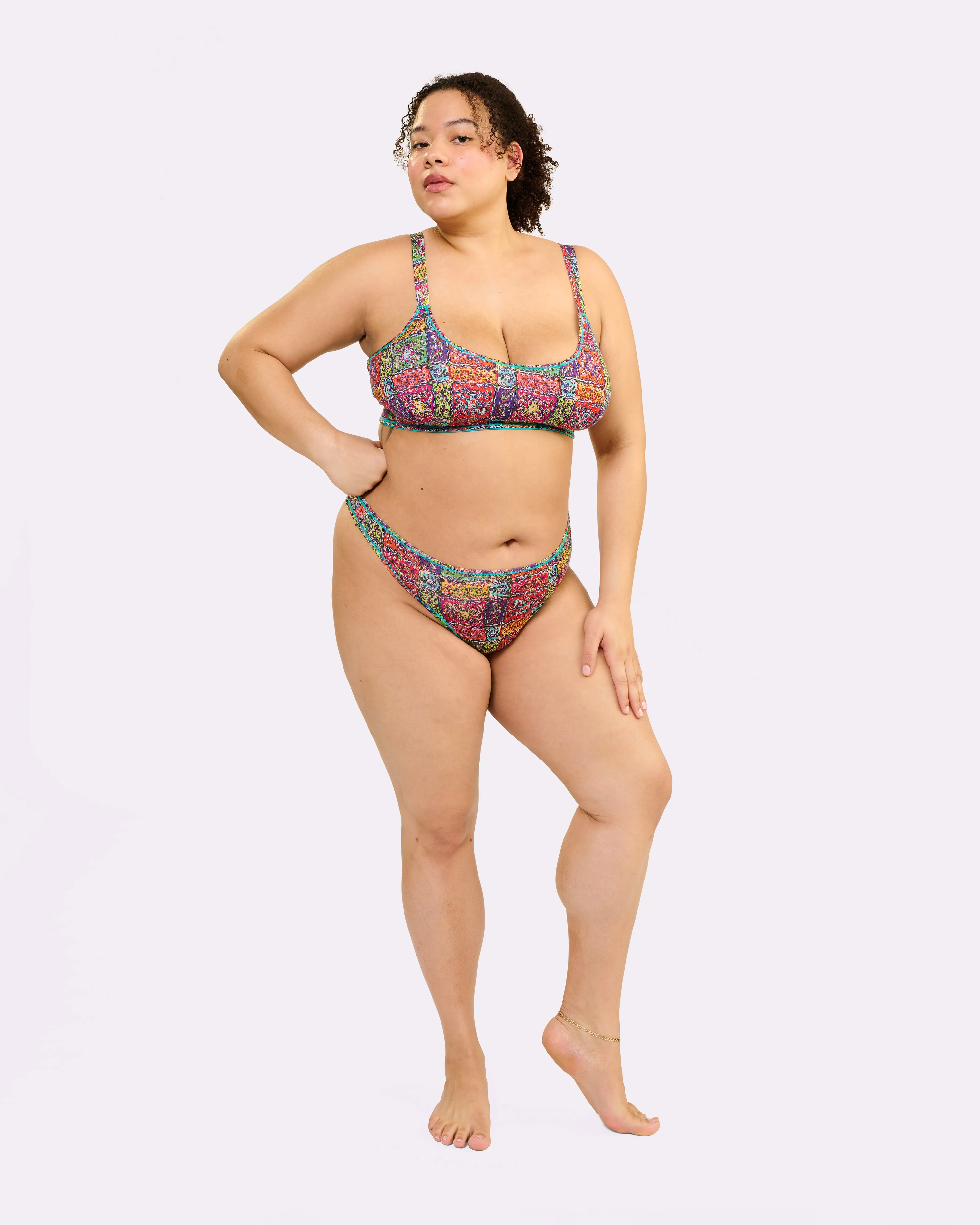 Ultra-Flattering High Rise Thong | New:Cotton | Archive (Bandana) sold by Parade product image thumbnail 4