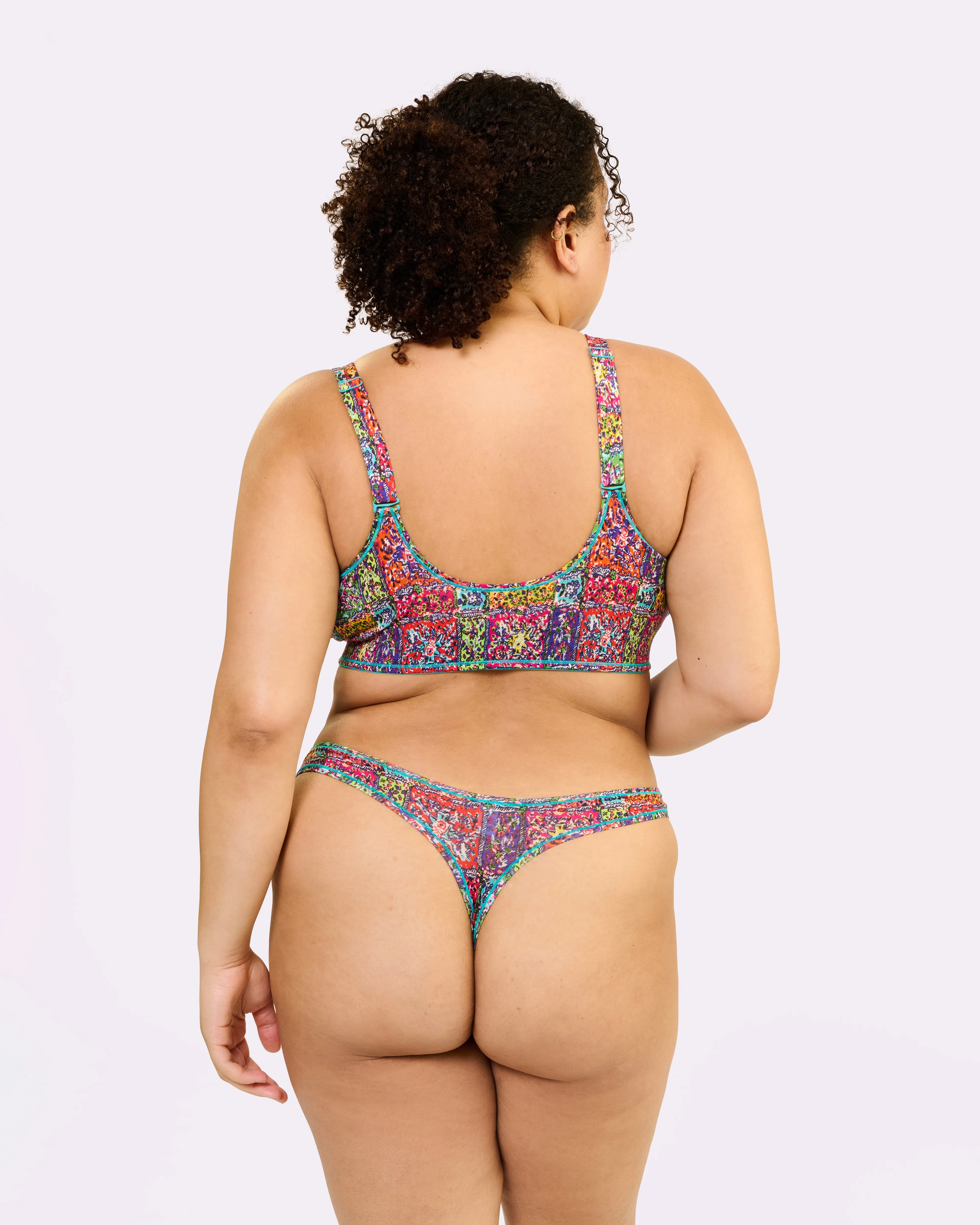 Ultra-Flattering High Rise Thong | New:Cotton | Archive (Bandana) sold by Parade