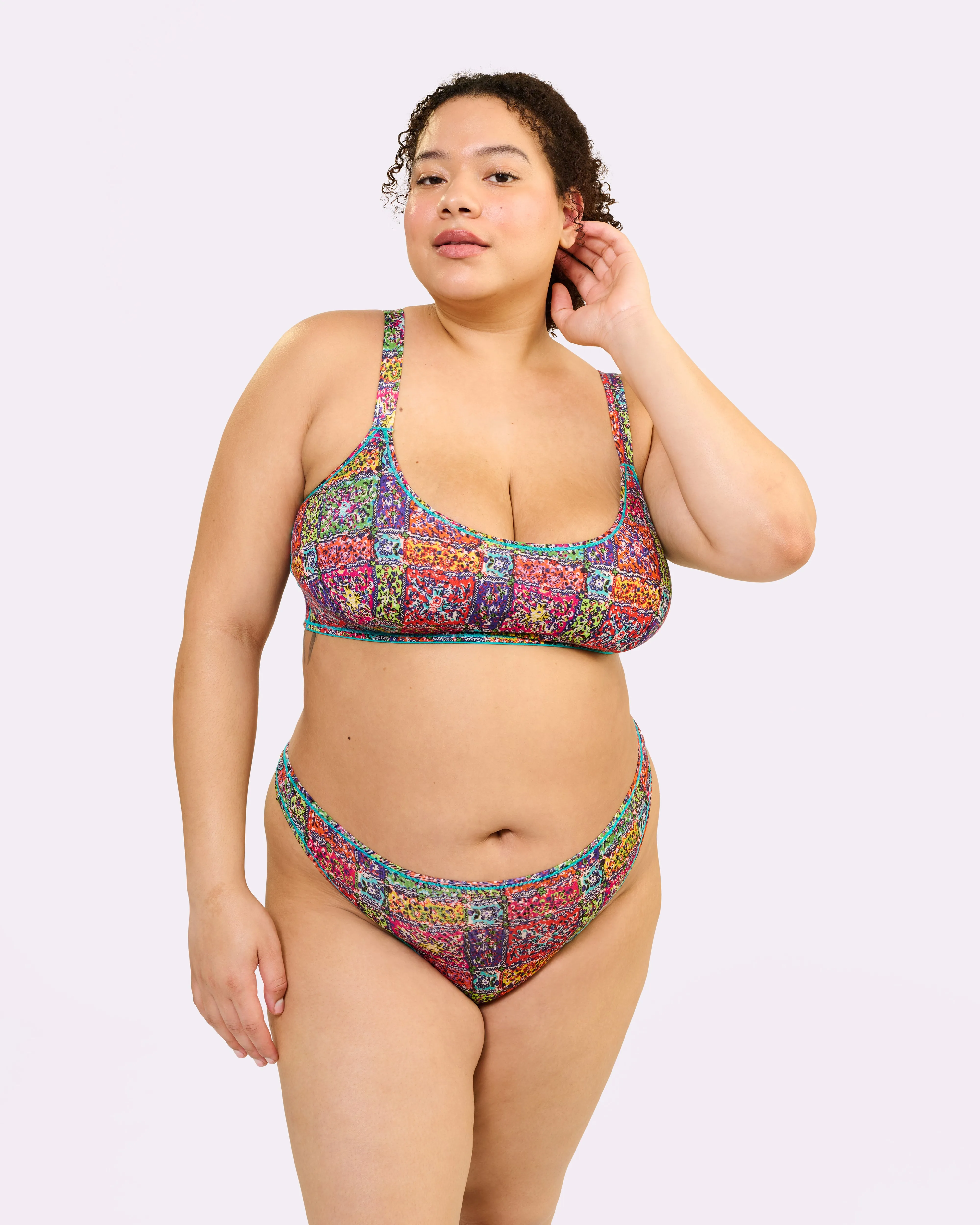 Ultra-Flattering High Rise Thong | New:Cotton | Archive (Bandana) sold by Parade product image thumbnail 3