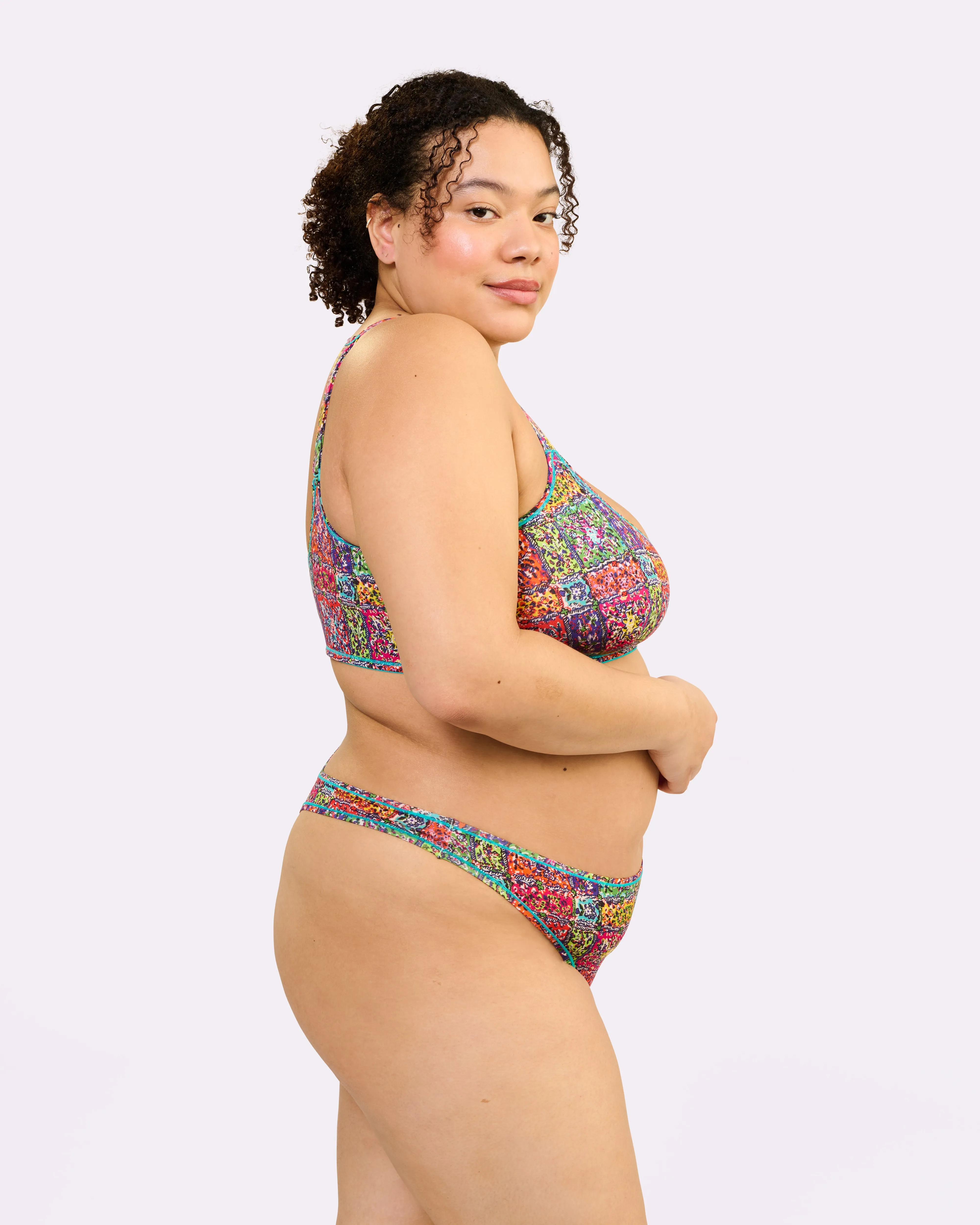 Ultra-Flattering High Rise Thong | New:Cotton | Archive (Bandana) sold by Parade product image thumbnail 2