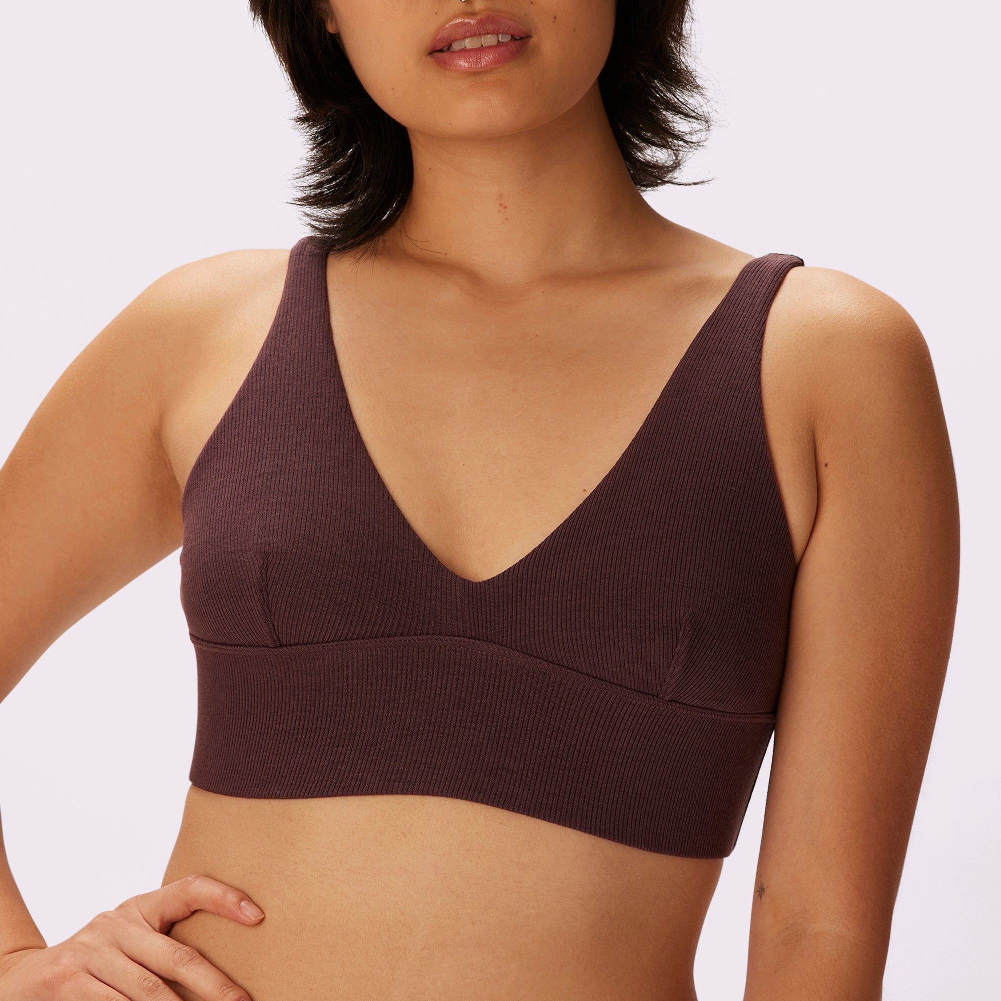 Lush Sculpt Plunge Longline Bralette | Lush Rib | Archive (Pony) sold by Parade