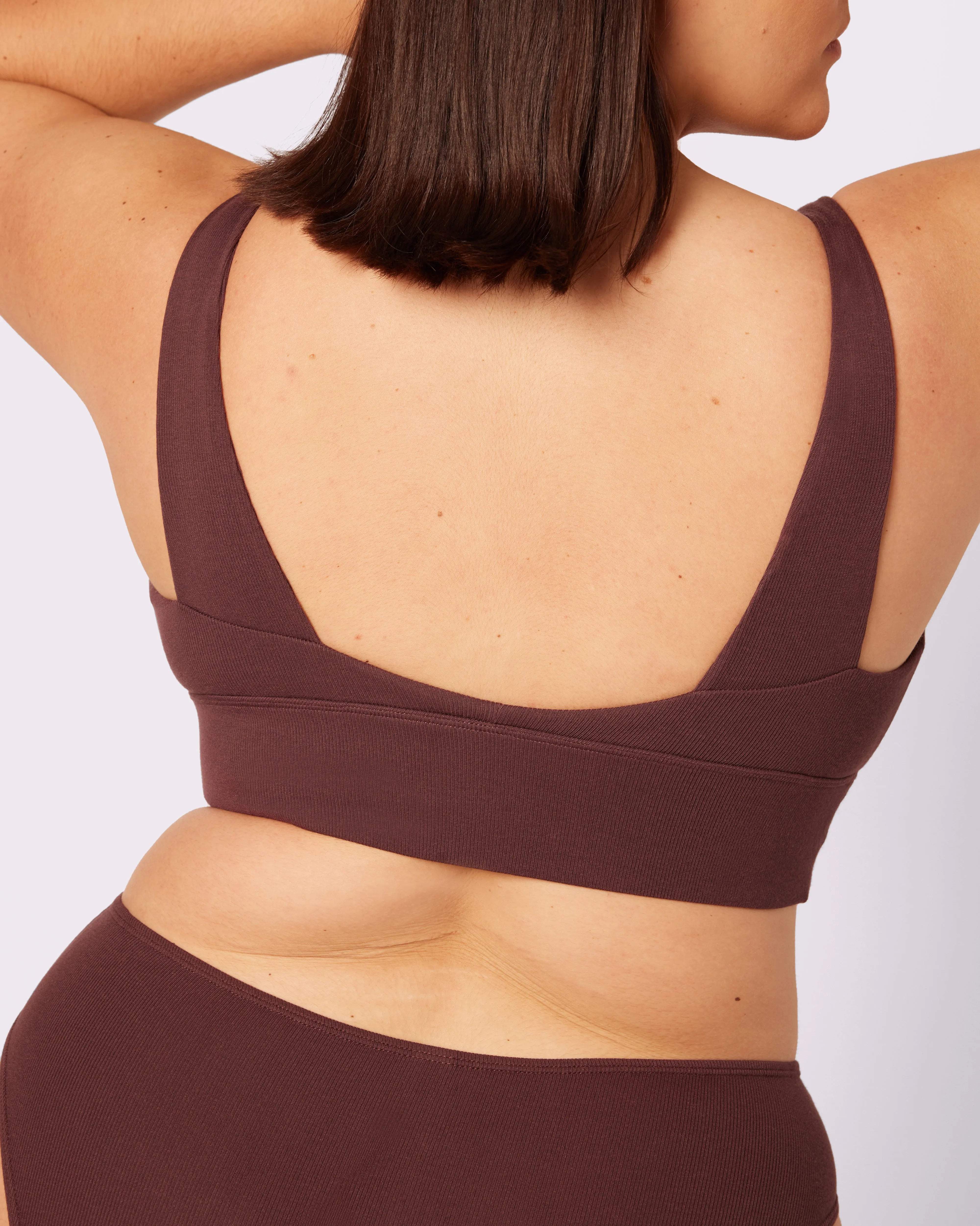 Lush Sculpt Plunge Longline Bralette | Lush Rib (Pony) sold by Parade product image thumbnail 4