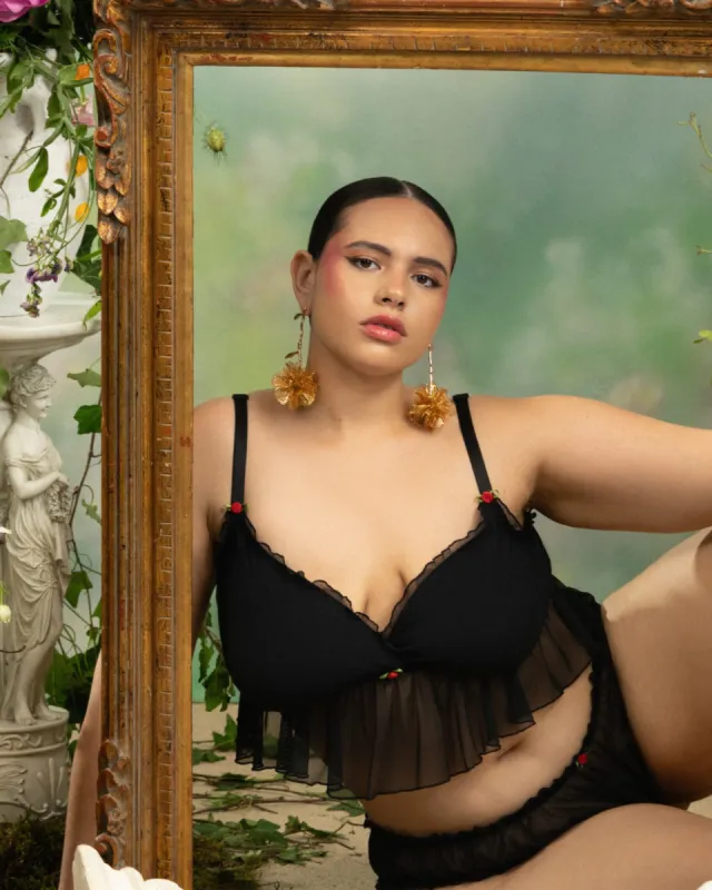 Silky Mesh Flutter Longline Bralette | Silky Mesh | Archive (Eightball) sold by Parade