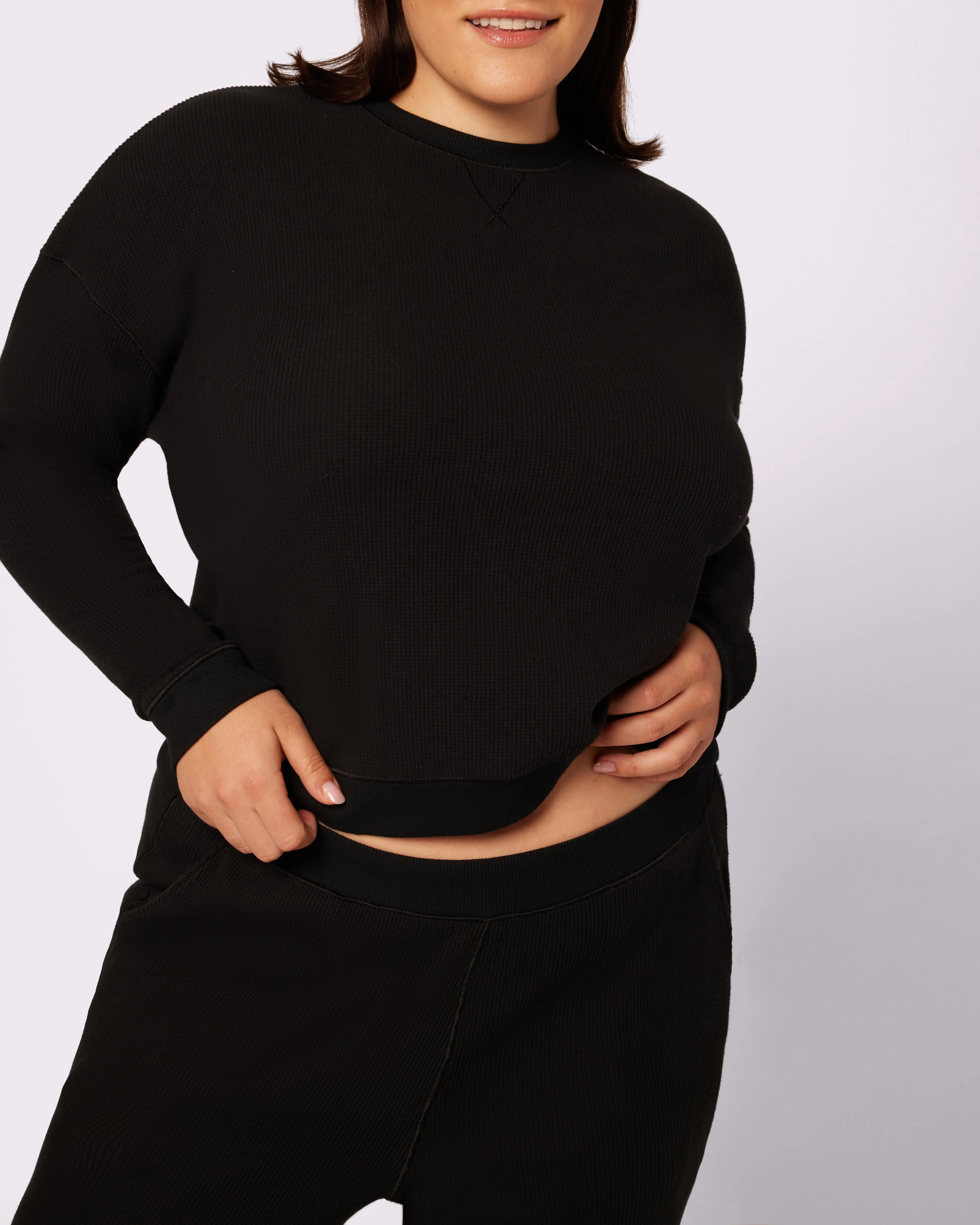 Cozy Crewneck | Cozy Waffle | Archive (Eightball) sold by Parade