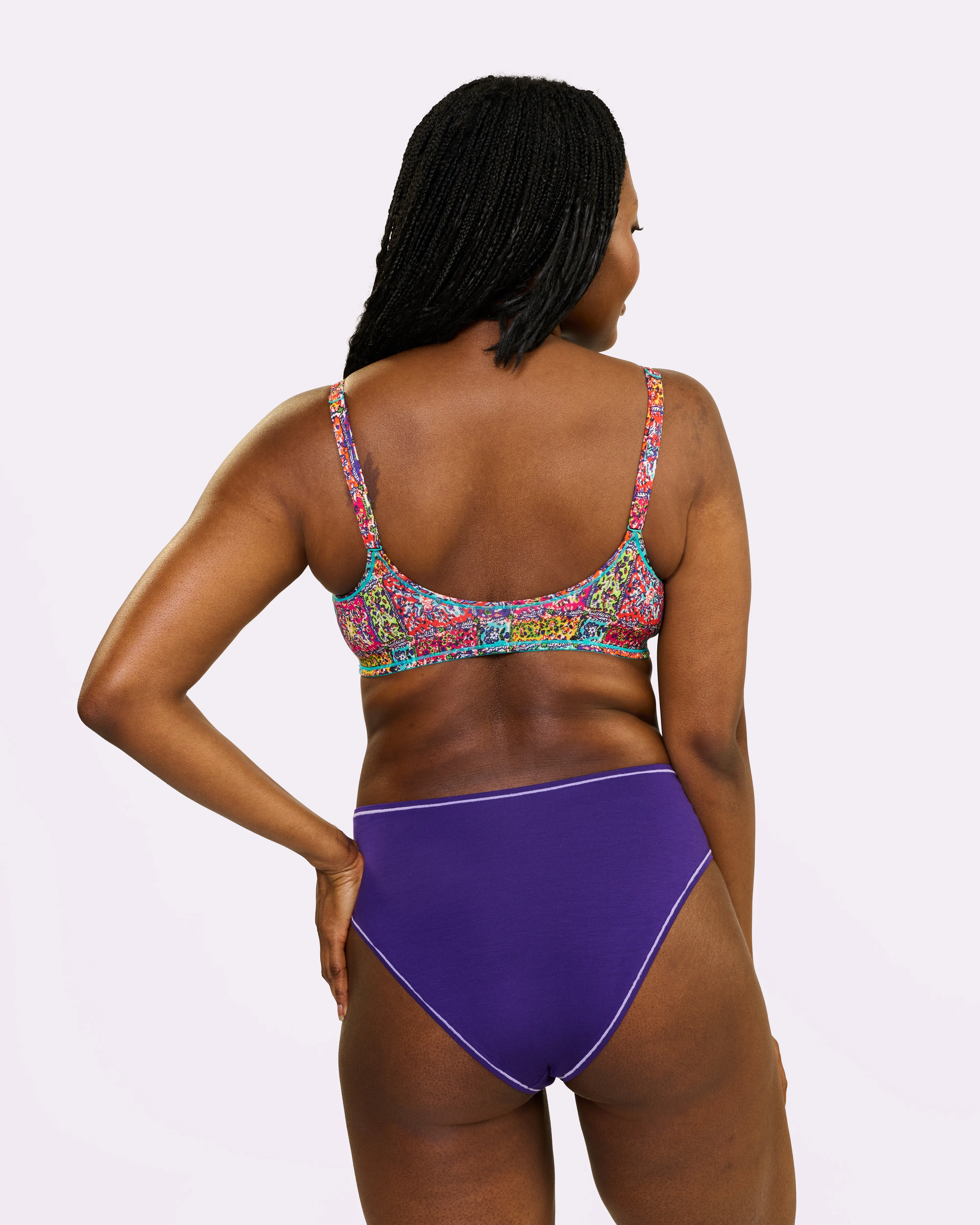 Vintage High Rise Brief | New:Cotton (Royal) sold by Parade