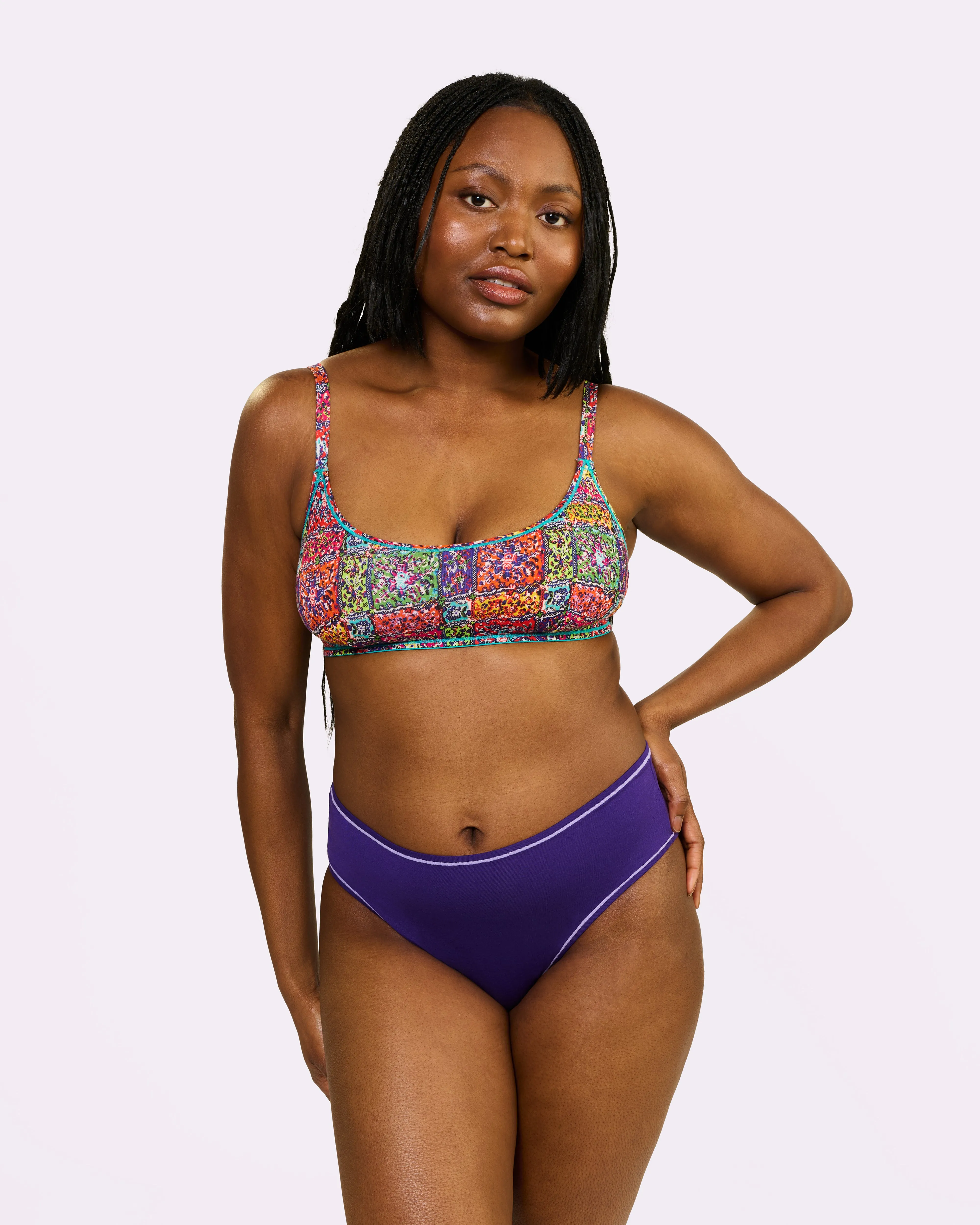 Vintage High Rise Brief | New:Cotton (Royal) sold by Parade product image thumbnail 3