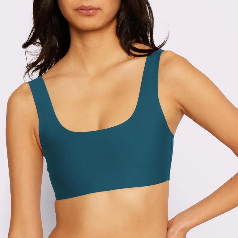 Support Lift Scoop Bralette | Seamless Universal (Deep Sea) sold by Parade