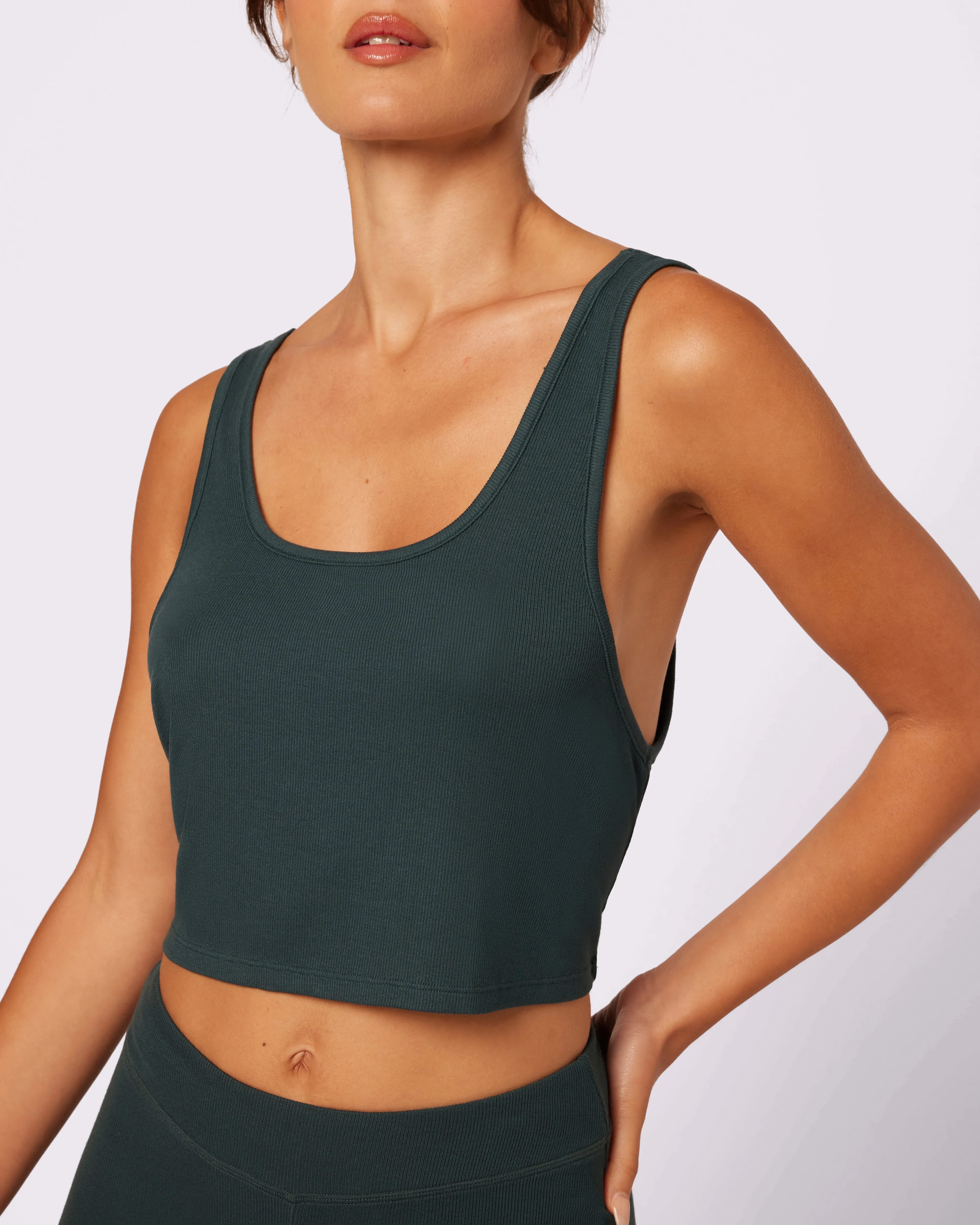 Perfect Rib Easy Crop Tank | Lush Rib (Potion) sold by Parade