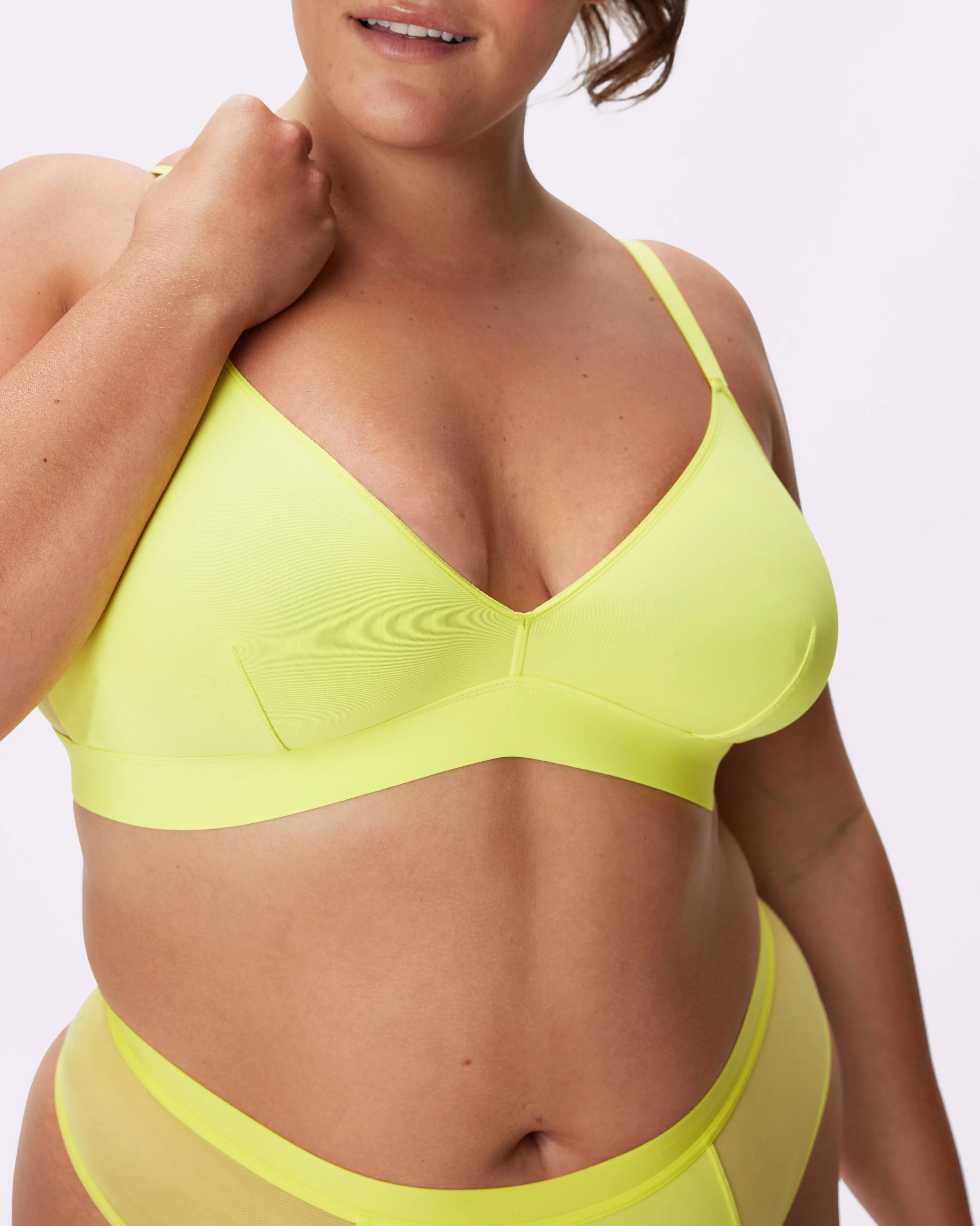 Dream Fit Triangle Bralette | Ultra-Soft Re:Play (Lemon) sold by Parade