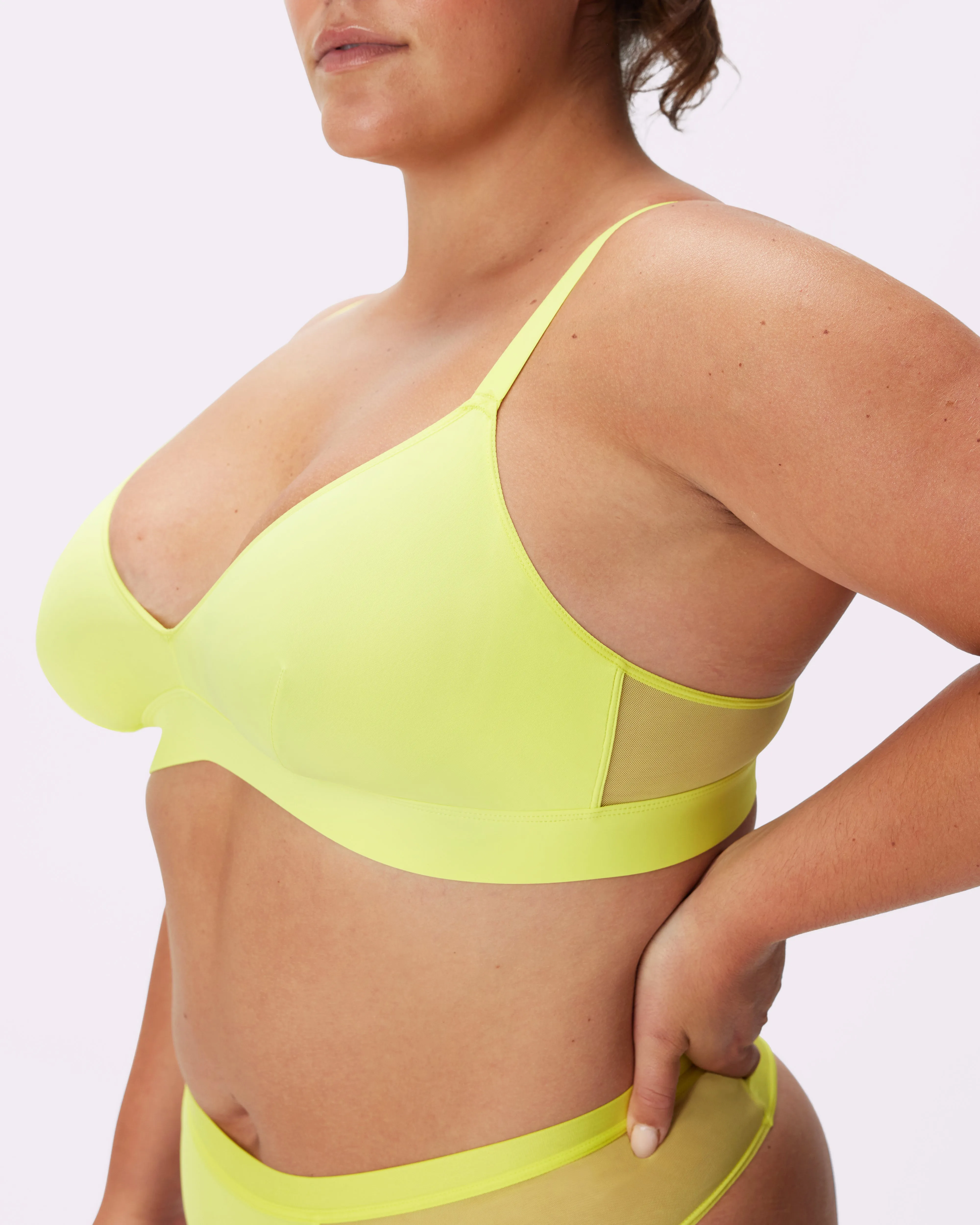 Dream Fit Triangle Bralette | Ultra-Soft Re:Play (Lemon) sold by Parade product image thumbnail 3
