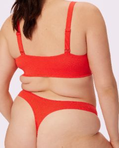 XL Vintage Soft Triangle Bralette | New:Cotton | Archive (Strawberry) sold by Parade