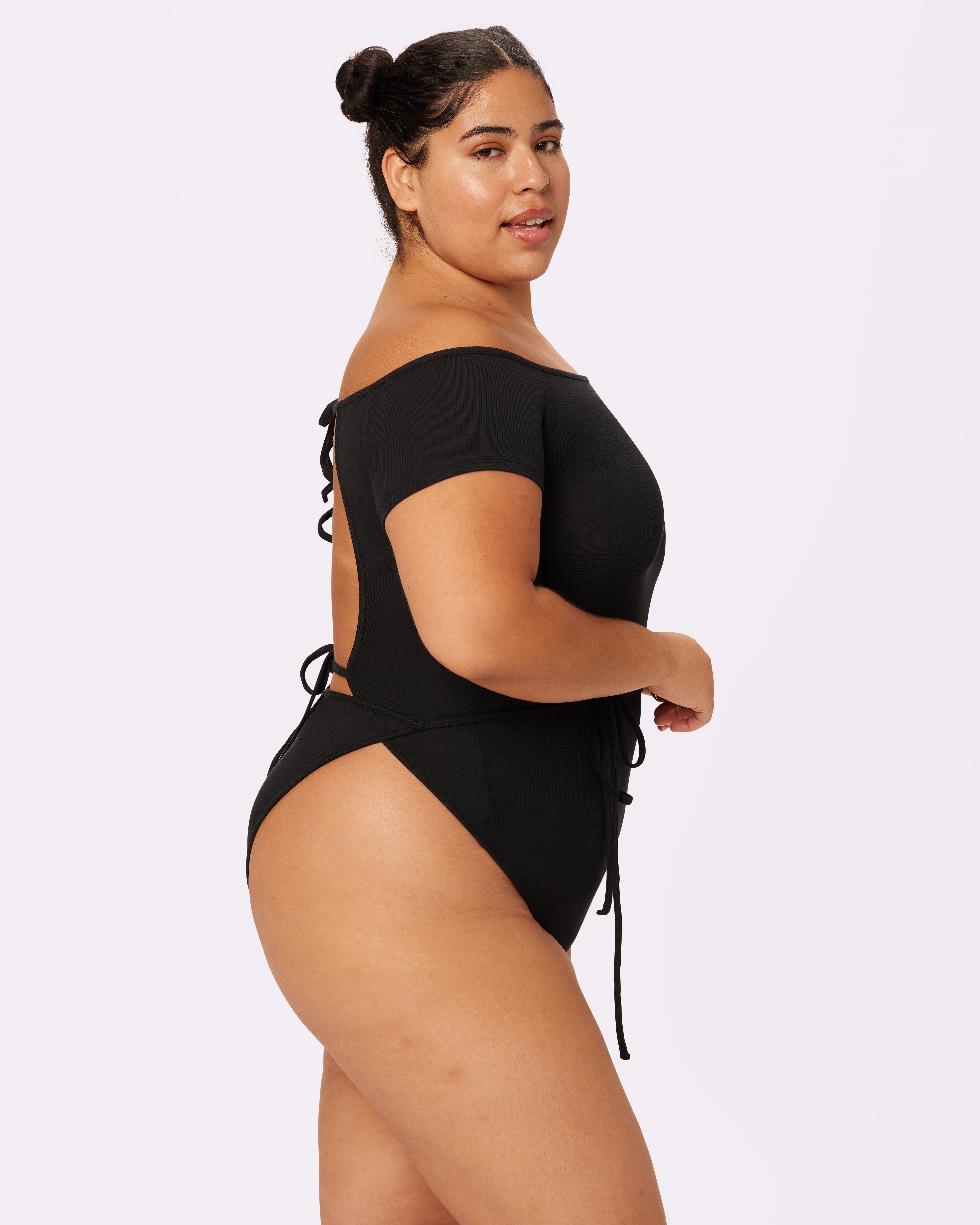 Comfort Rib Tie-Back Bodysuit | Lush Rib (Eightball) sold by Parade product image thumbnail 3