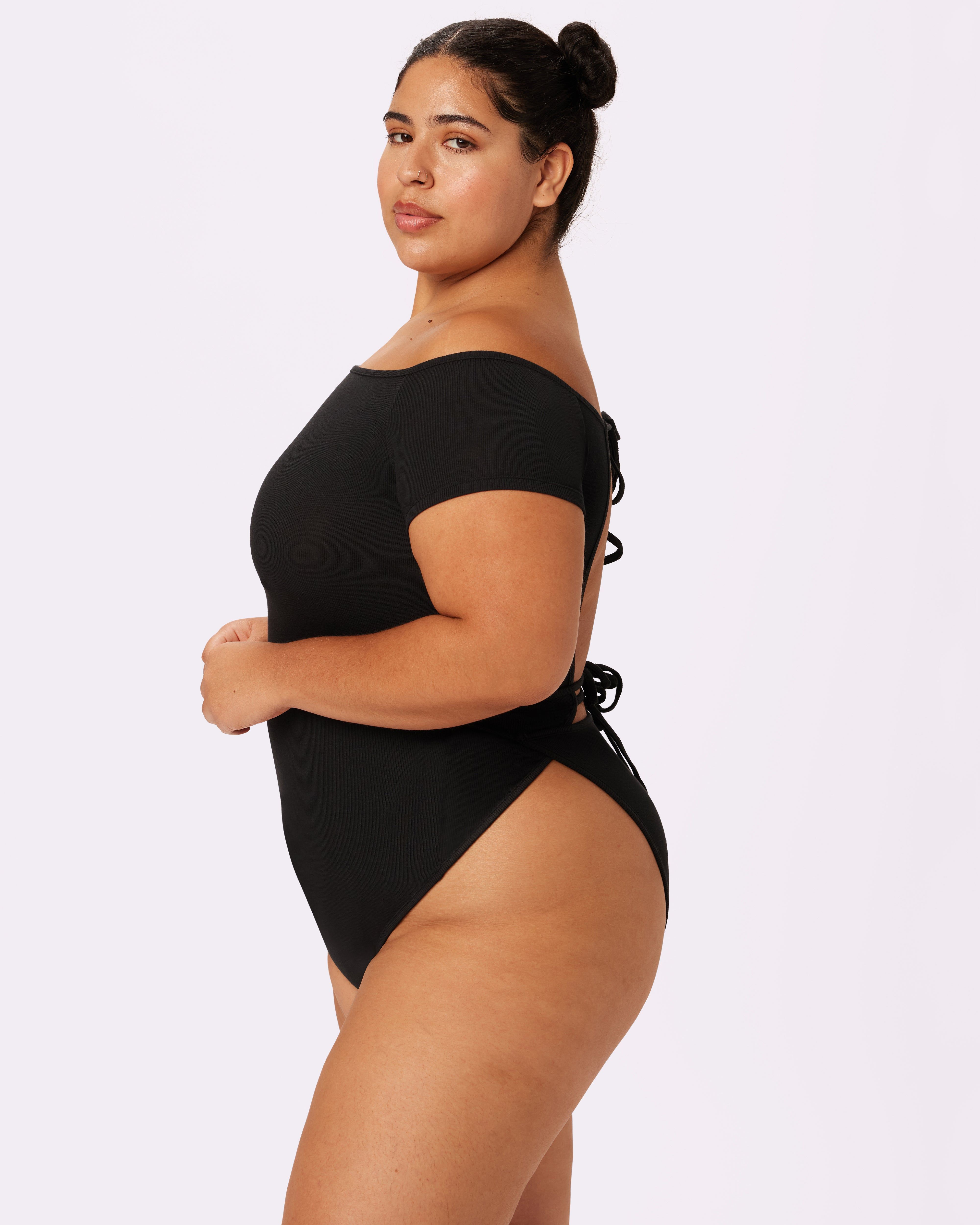 Comfort Rib Tie-Back Bodysuit | Lush Rib (Eightball) sold by Parade product image thumbnail 4