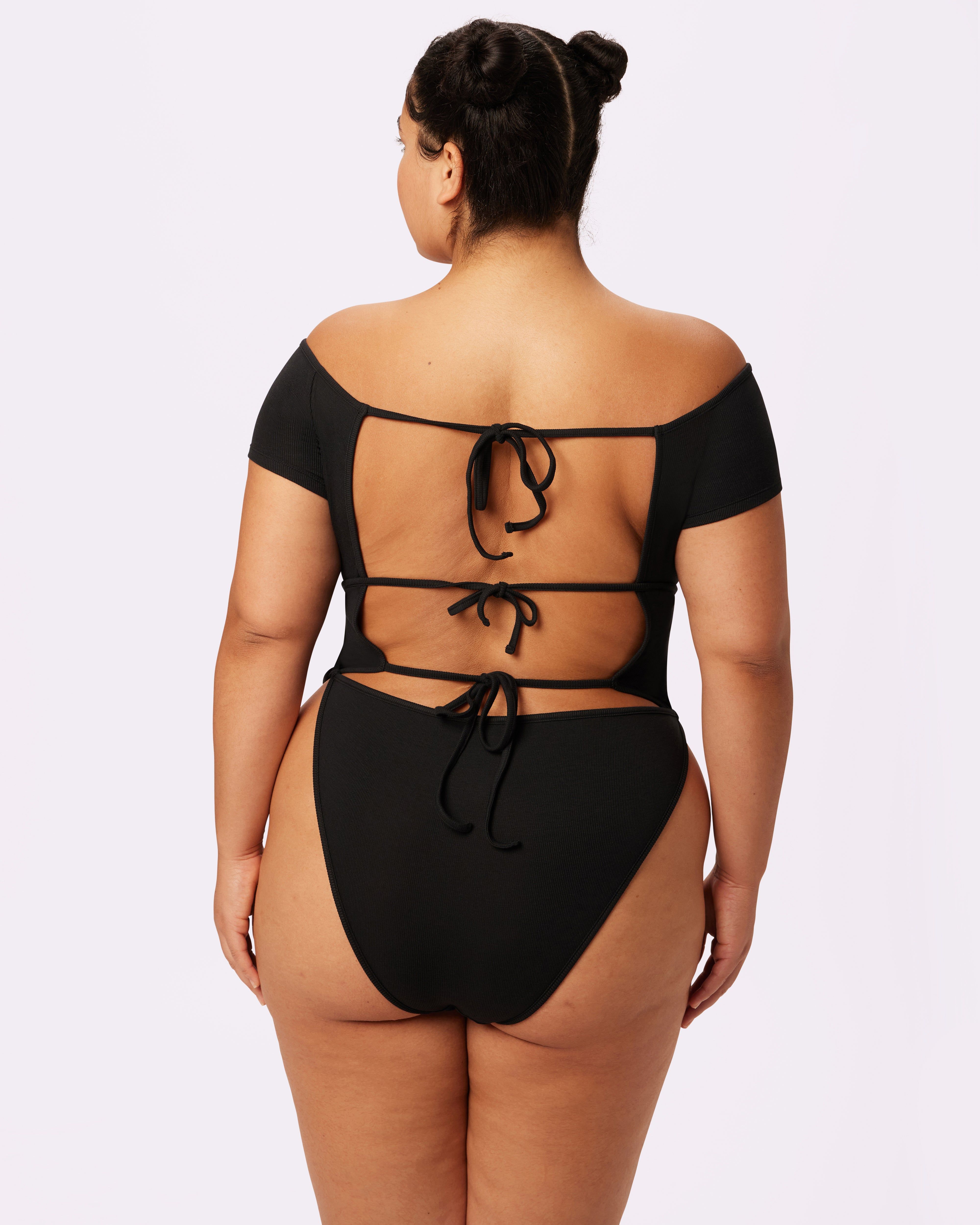 Comfort Rib Tie-Back Bodysuit | Lush Rib (Eightball) sold by Parade product image thumbnail 2